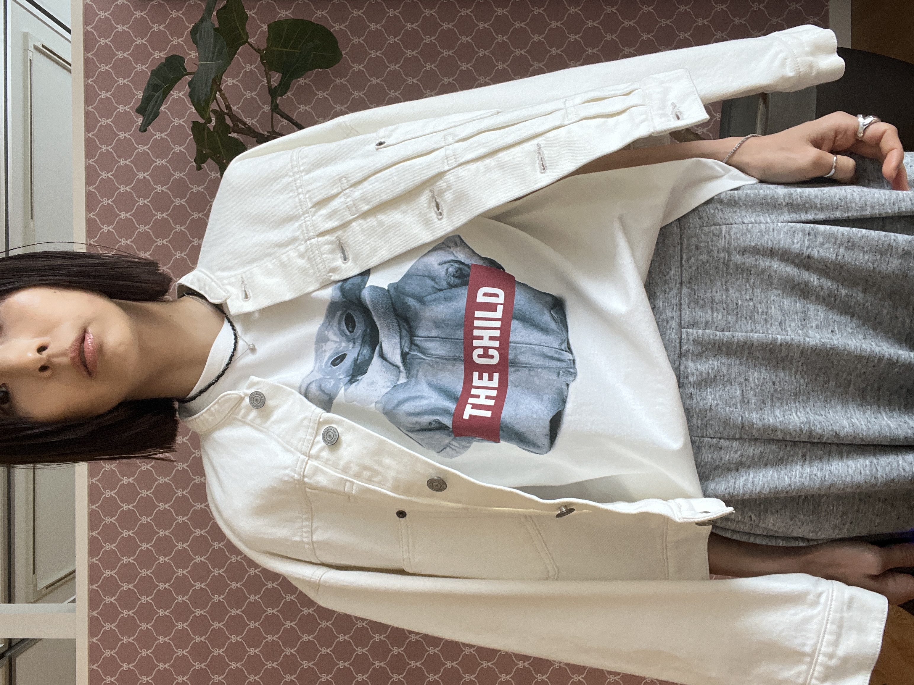 misaさんの「DRESSTERIOR｜【ウォッシャブル】バンドカラー ホワイトＧジャン」を使ったコーディネート
