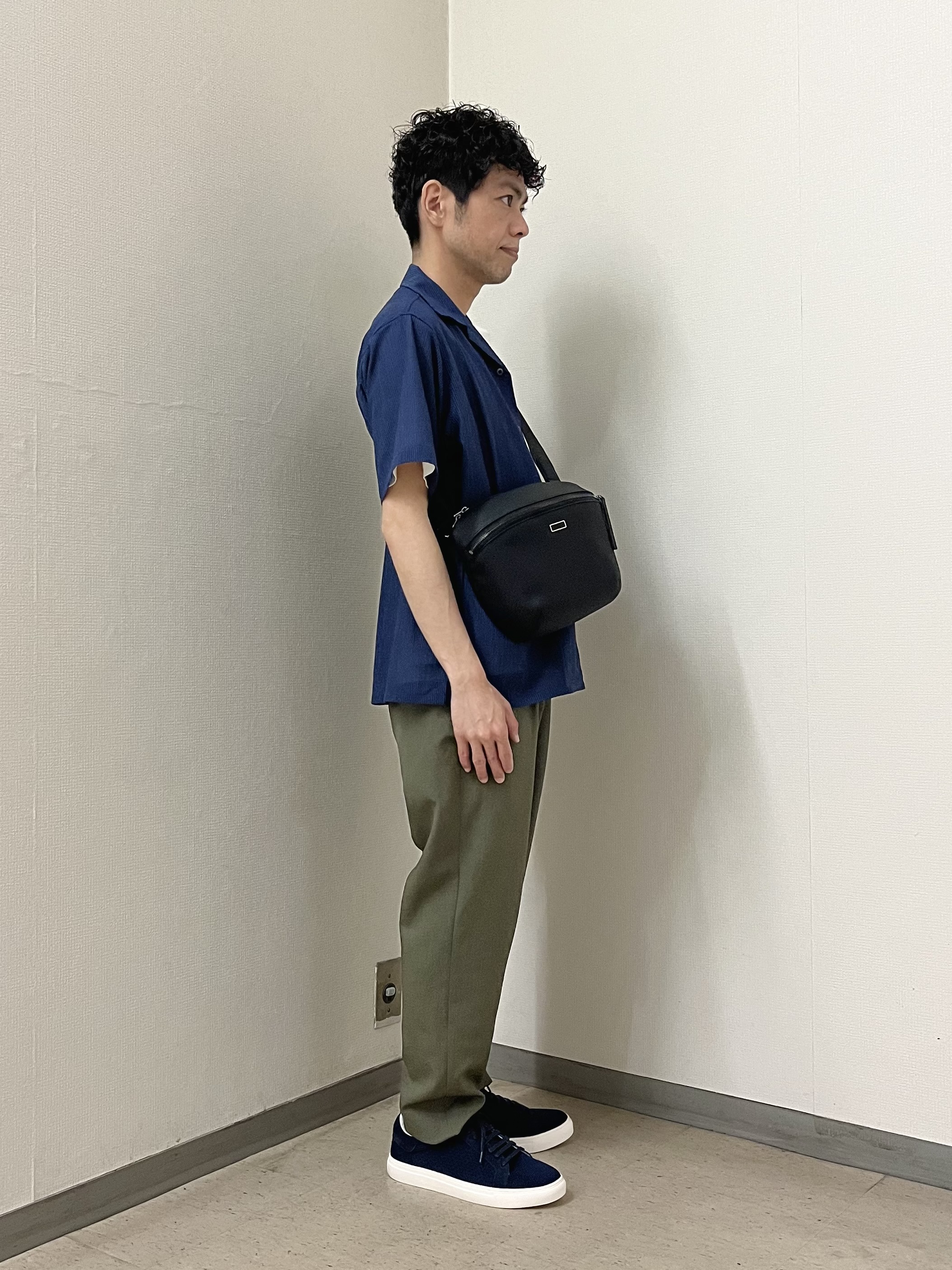 URAさんの「TAKEO KIKUCHI｜【通気性】トリコットサッカー オープンカラー シャツ」を使ったコーディネート
