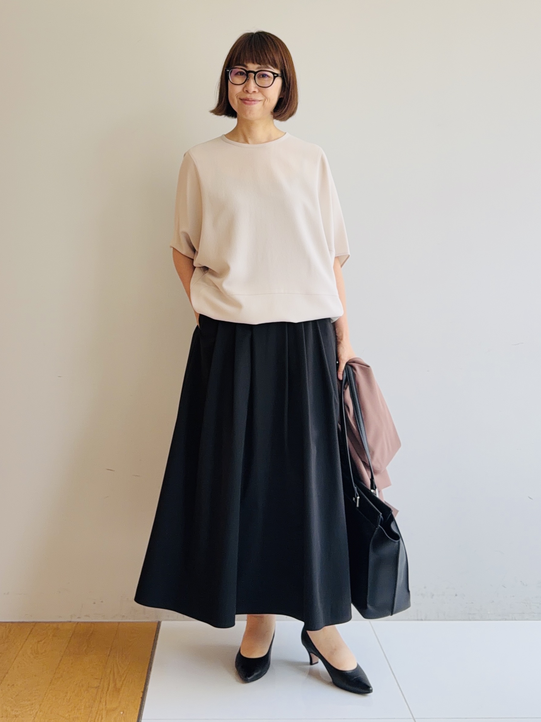 murayamaさんの「INDIVI｜【さらに軽く軽快！／着る日傘】ノーカラージャケット」を使ったコーディネート