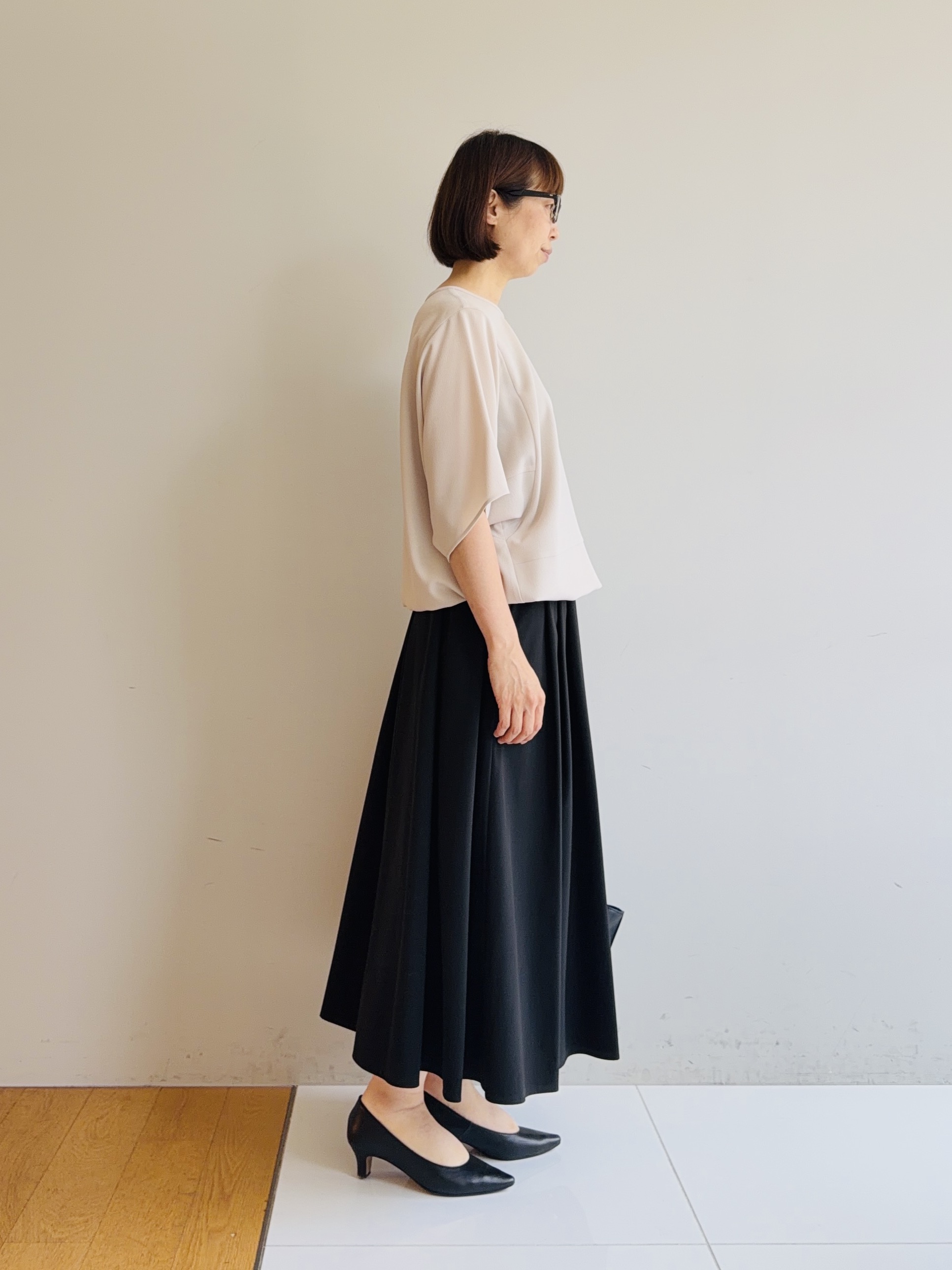 murayamaさんの「INDIVI｜【さらに軽く軽快！／着る日傘】ノーカラージャケット」を使ったコーディネート