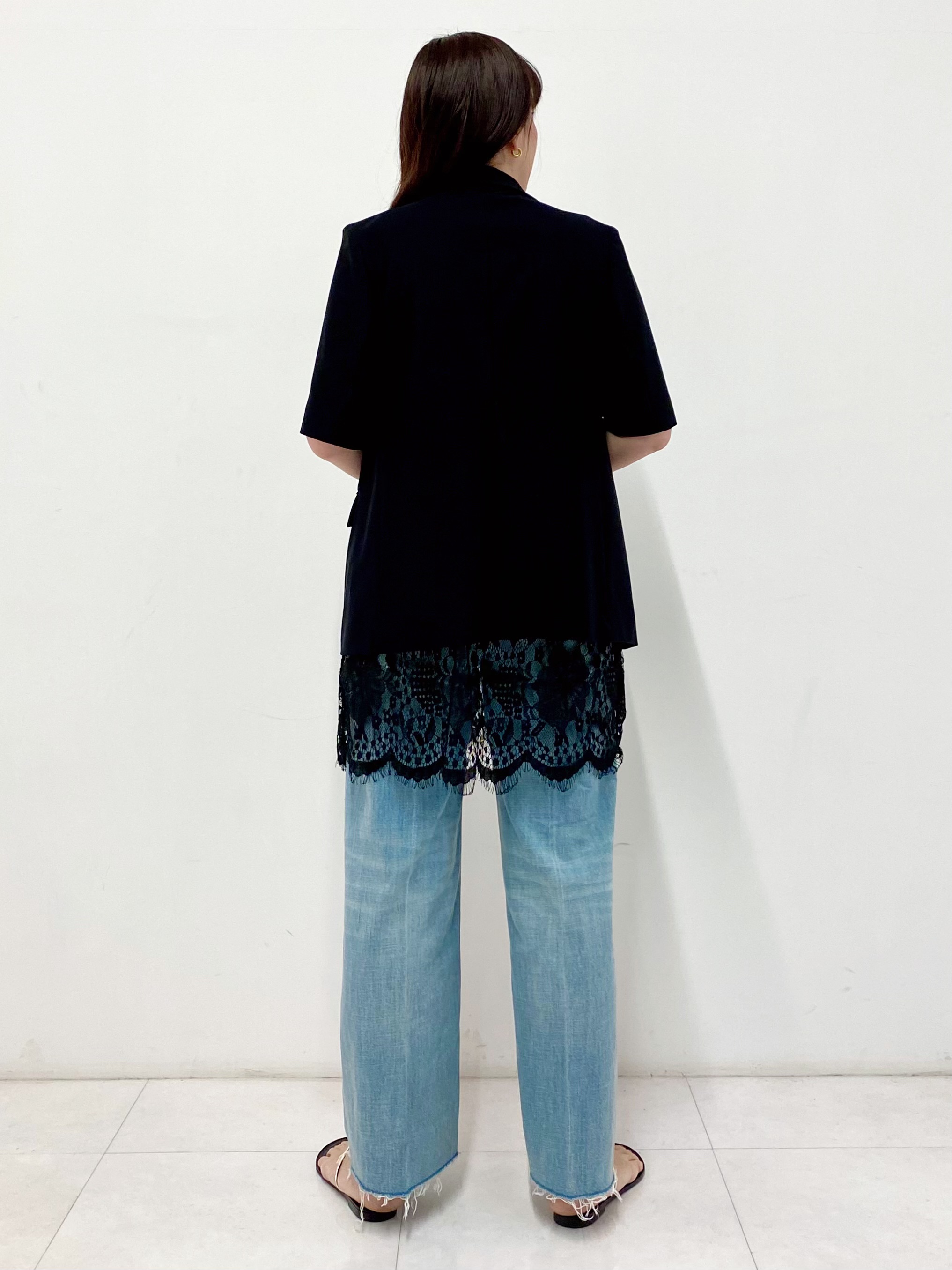 Sawaguchiさんの「DRESSTERIOR｜【接触冷感/UVカット/ウォッシャブル】エアトールハーフスリーブダブルジャケット」を使ったコーディネート