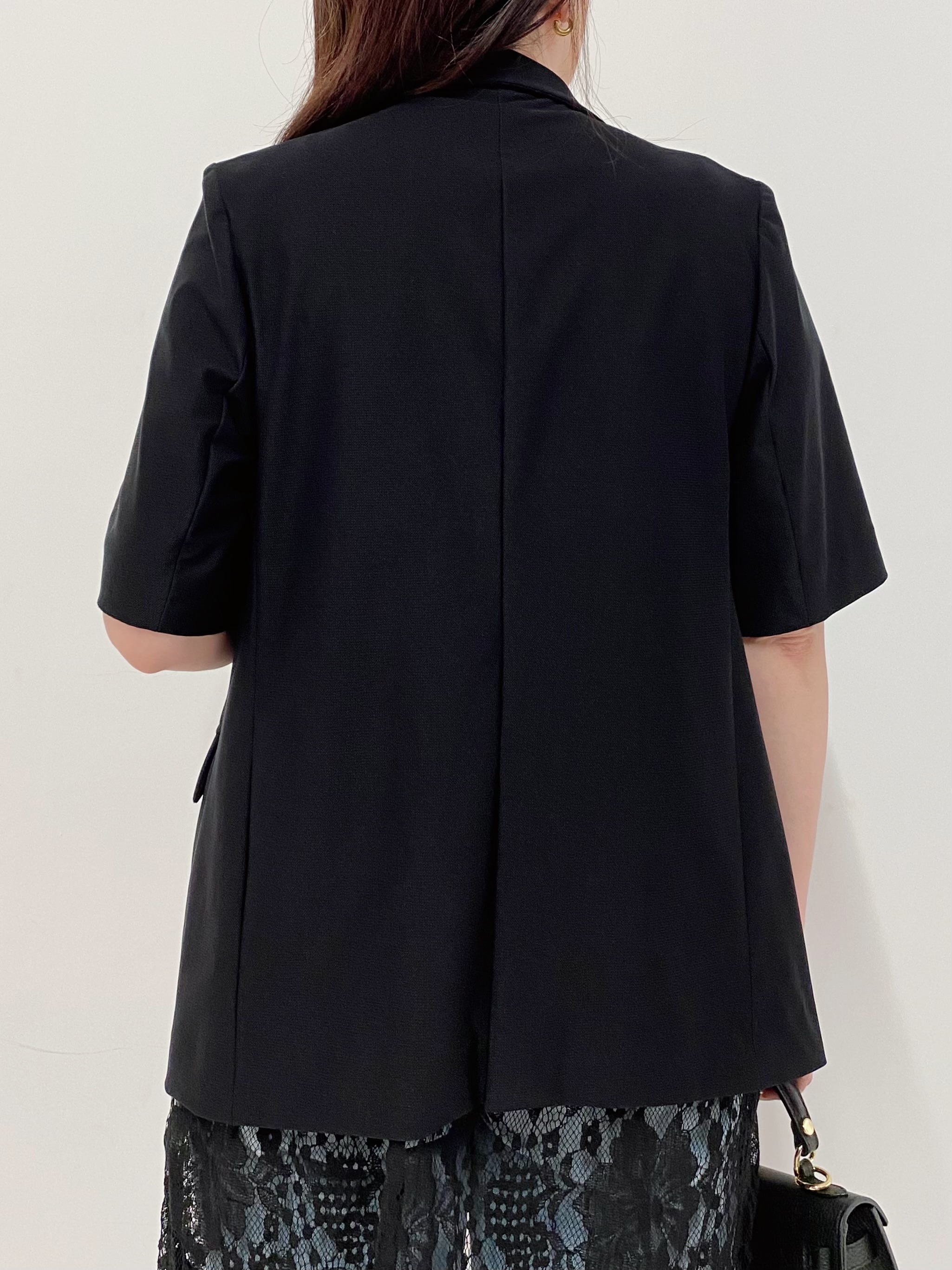 Sawaguchiさんの「DRESSTERIOR｜【接触冷感/UVカット/ウォッシャブル】エアトールハーフスリーブダブルジャケット」を使ったコーディネート