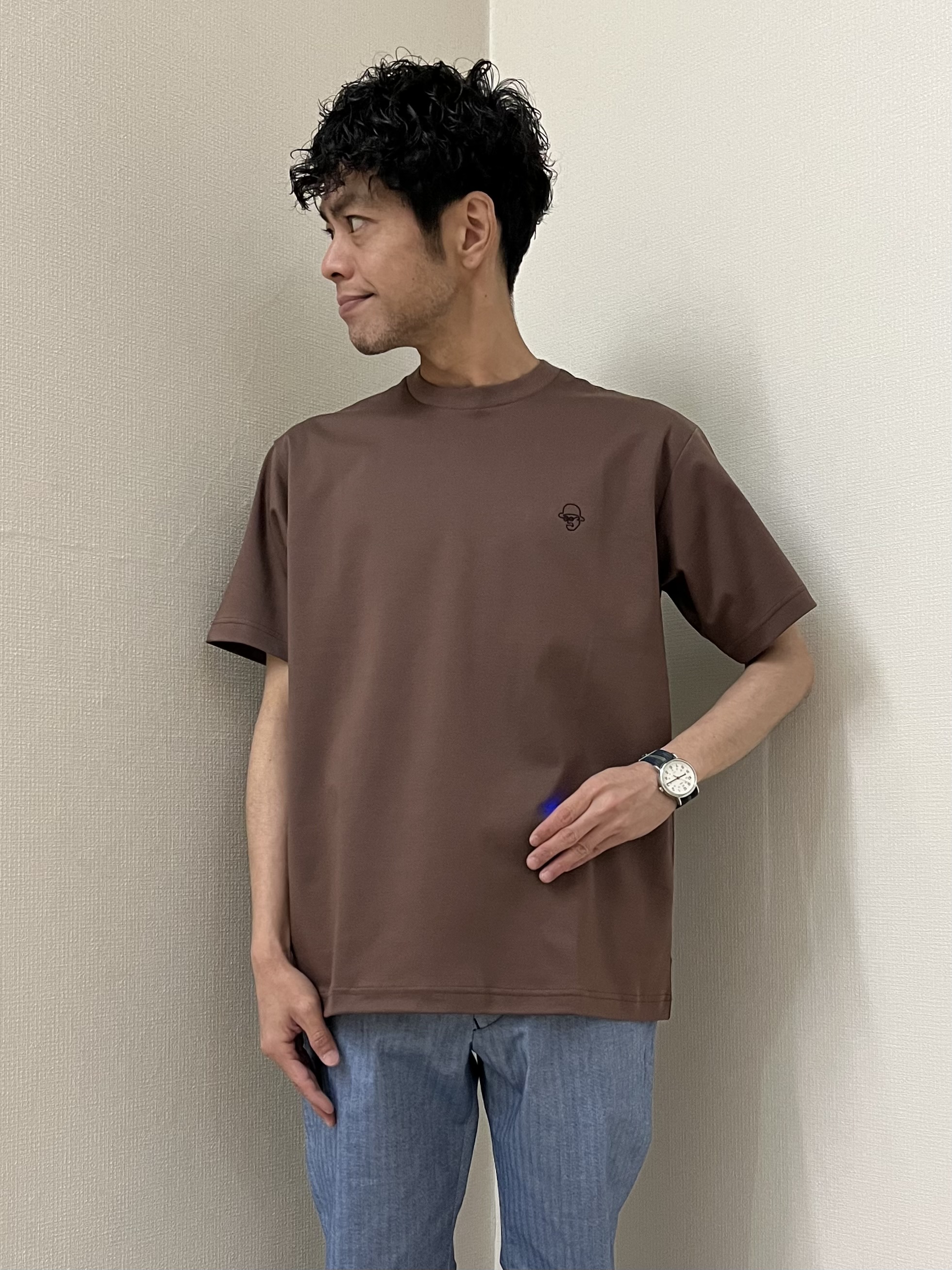 URAさんの「TAKEO KIKUCHI｜リップル小花シャツ」を使ったコーディネート