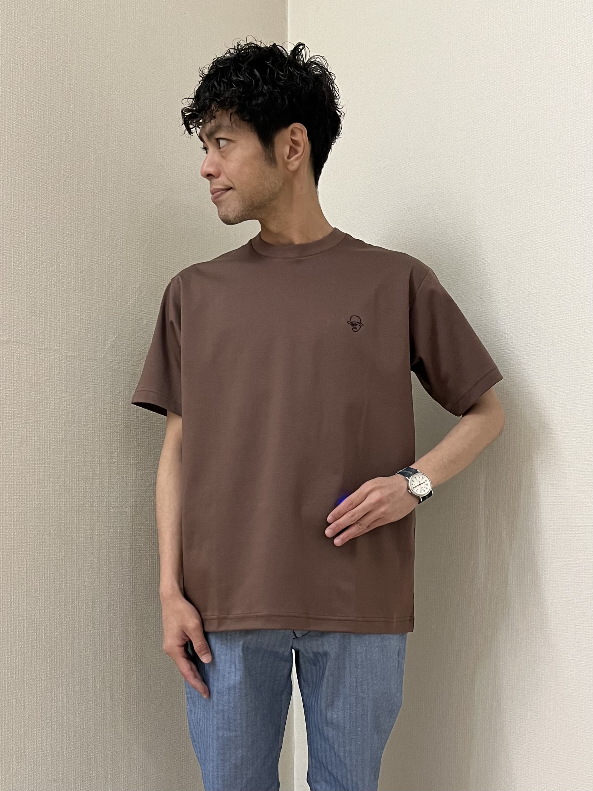 URAさんの「TAKEO KIKUCHI｜リップル小花シャツ」を使ったコーディネート