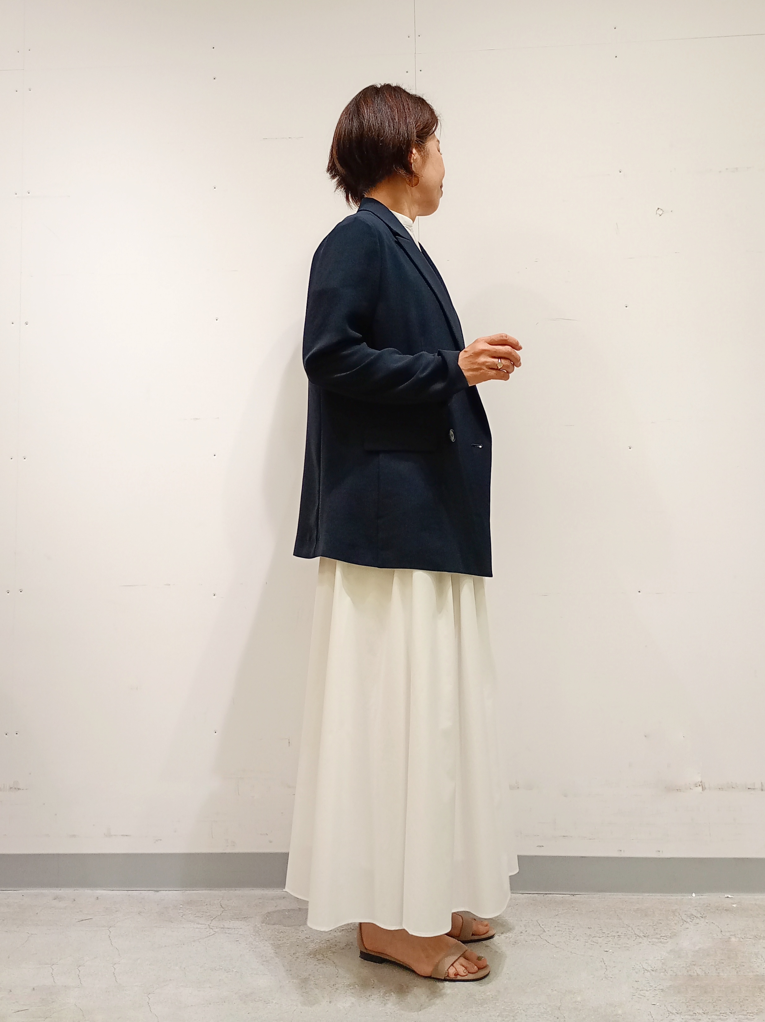 Kさんの「INDIVI｜【洗える／多機能／SETUP可】着る日傘ダブルジャケット」を使ったコーディネート