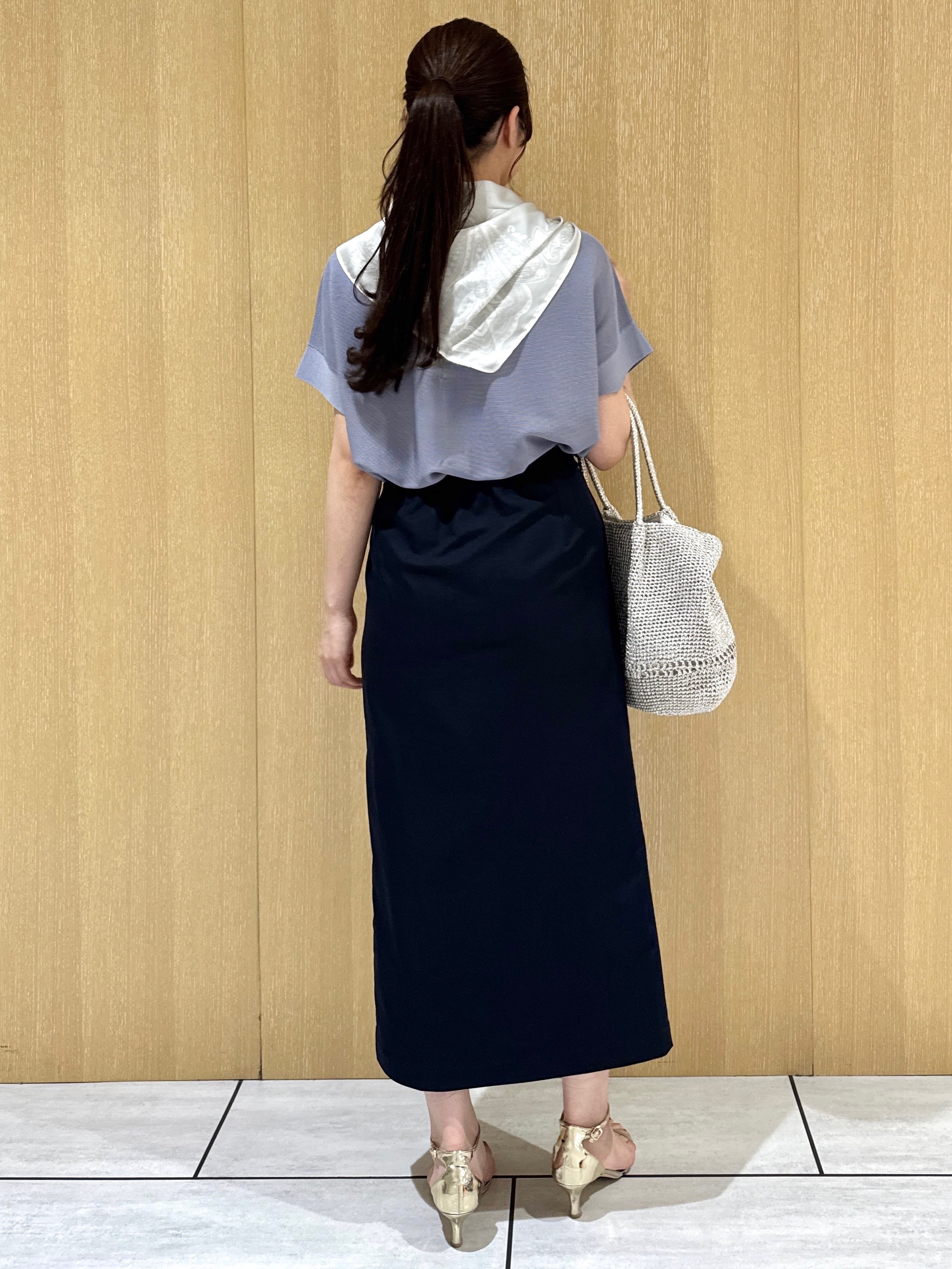 nanaさんの「UNTITLED｜【11色展開/体型カバー】前後2WAYフレンチスリーブニット」を使ったコーディネート