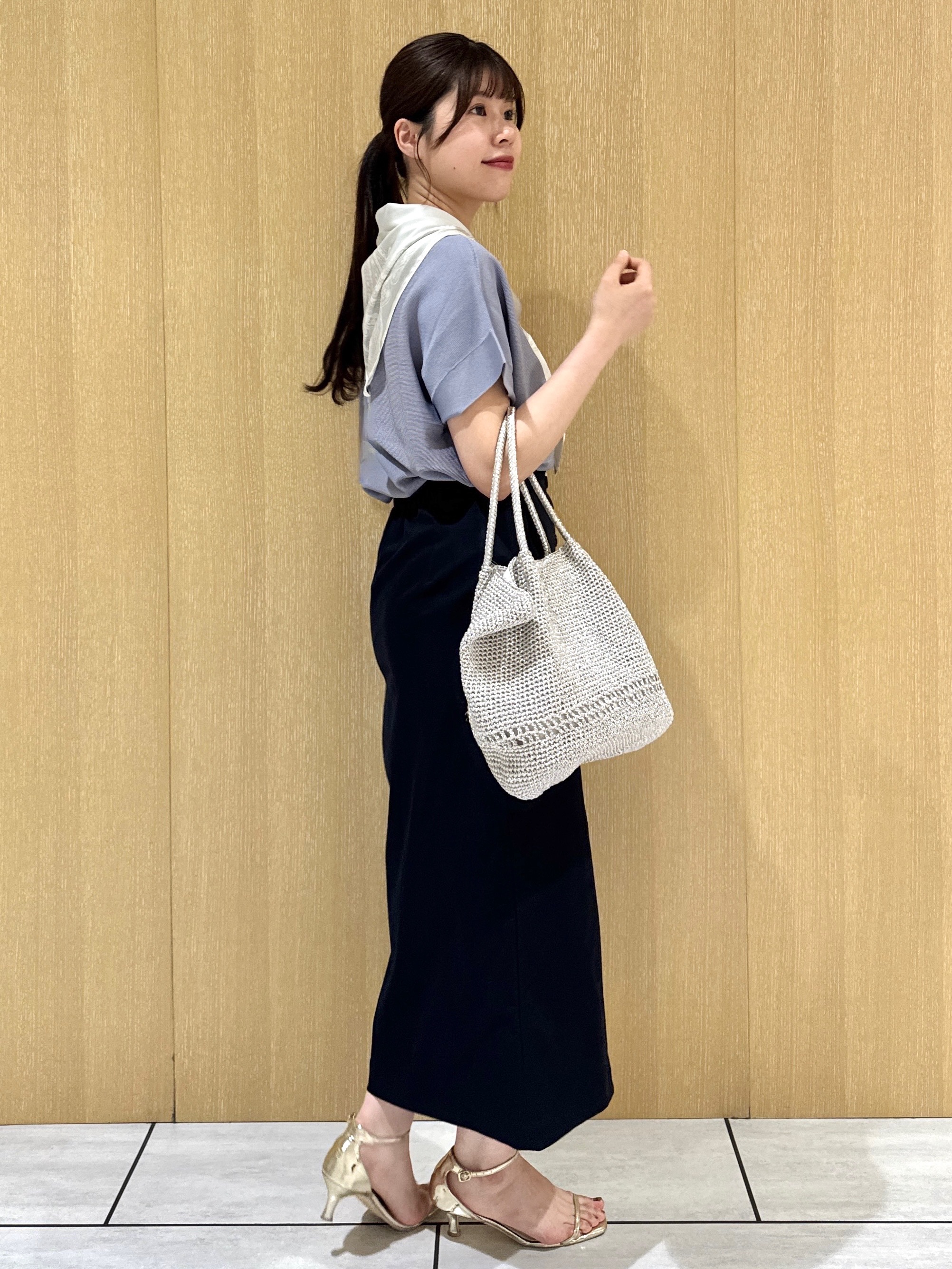 nanaさんの「UNTITLED｜【11色展開/体型カバー】前後2WAYフレンチスリーブニット」を使ったコーディネート