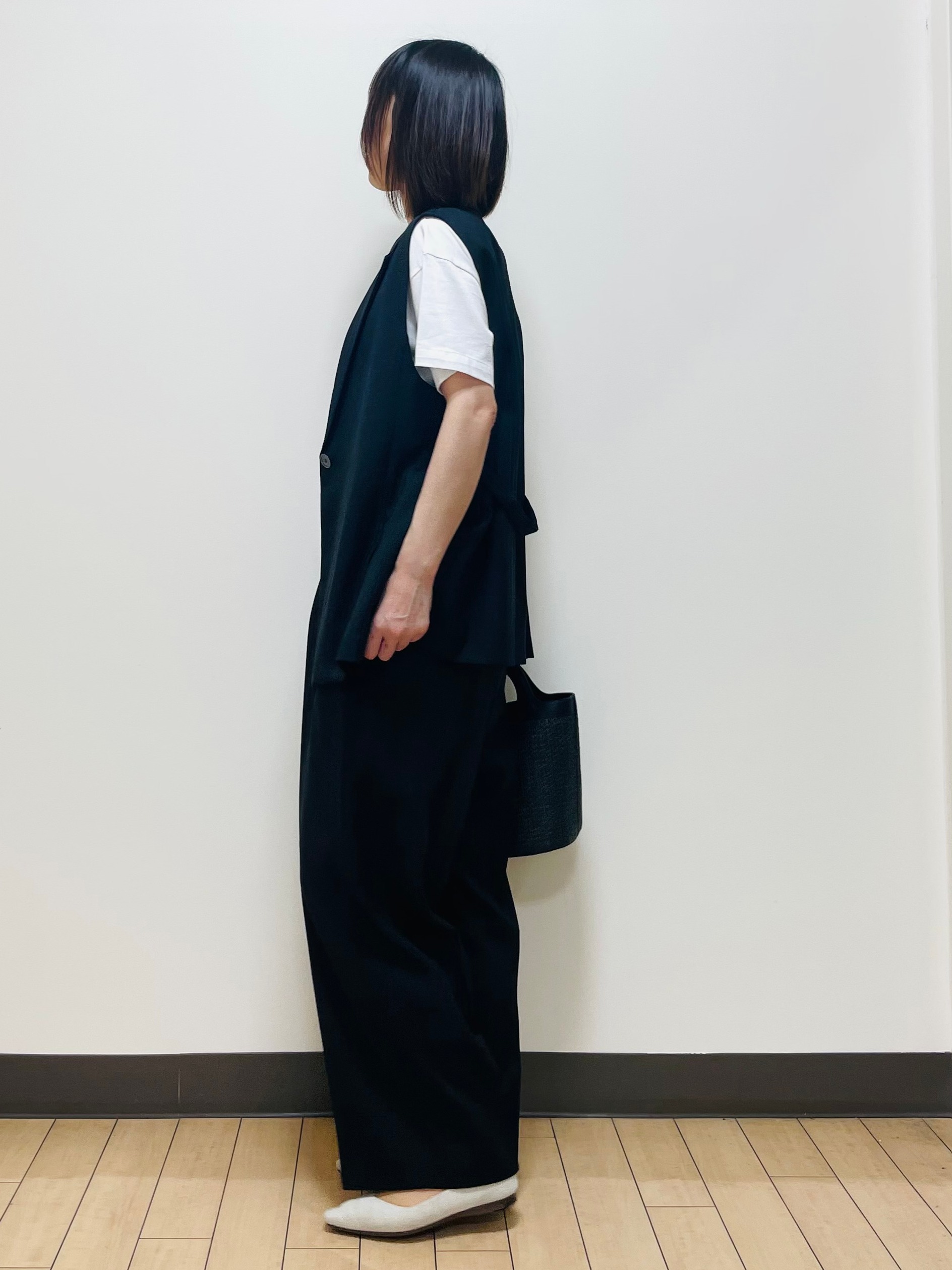 Riiさんの「Reflect｜【セットアップ可】リネンライクジレ」を使ったコーディネート