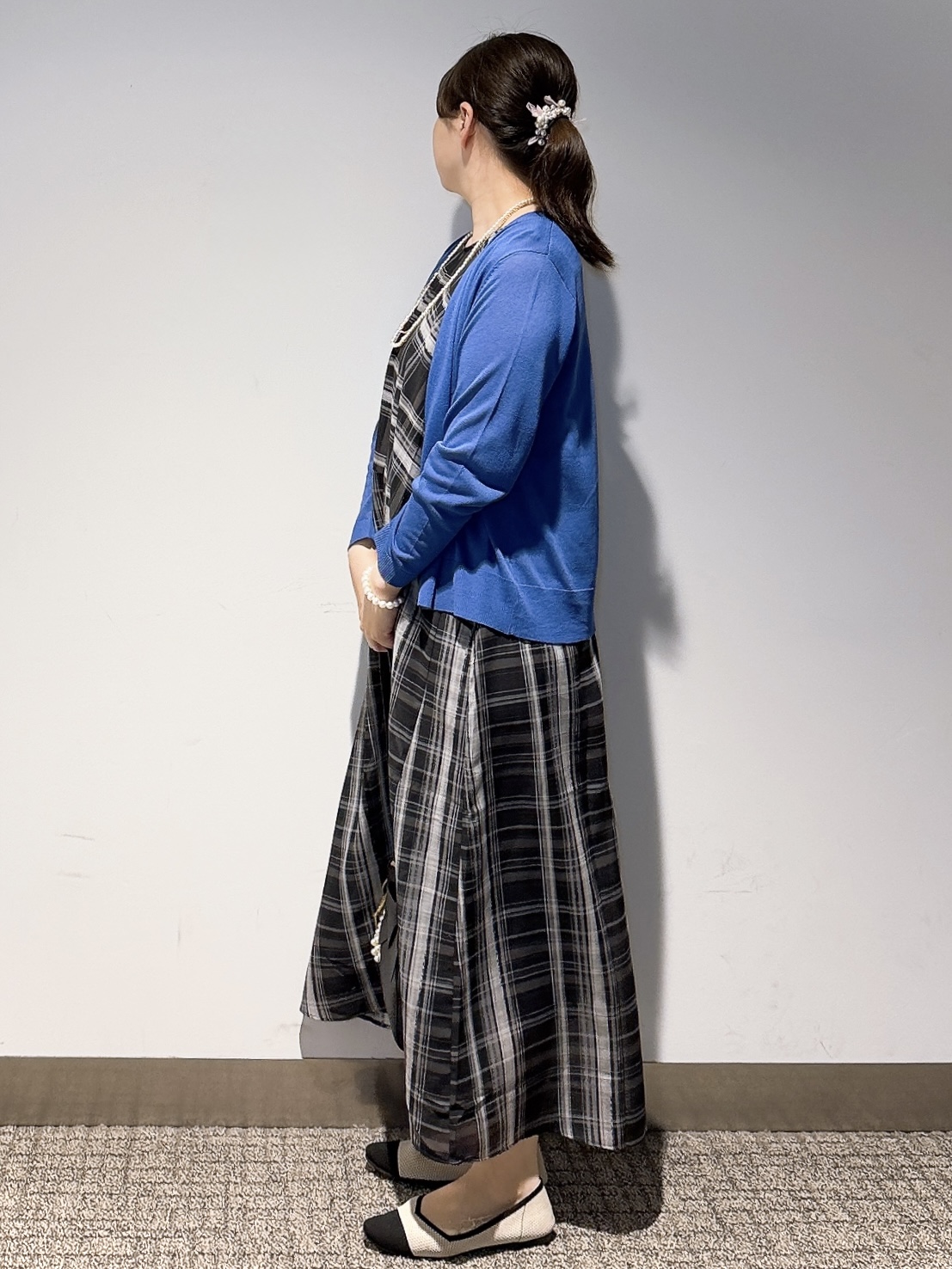 みーさんの「grove｜高評価！【接触冷感／UVカットetc】ベーシックショートカーディガン」を使ったコーディネート