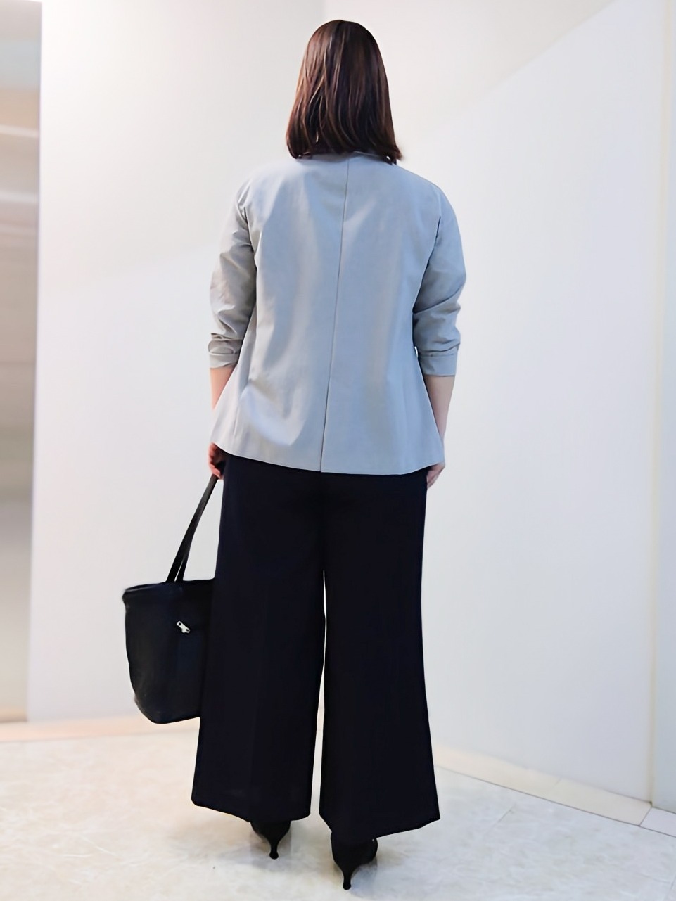 エリさんの「Reflect｜【SS-4Lサイズ／接触冷感／シワになりにくい】リラクシーテーラードジャケット」を使ったコーディネート