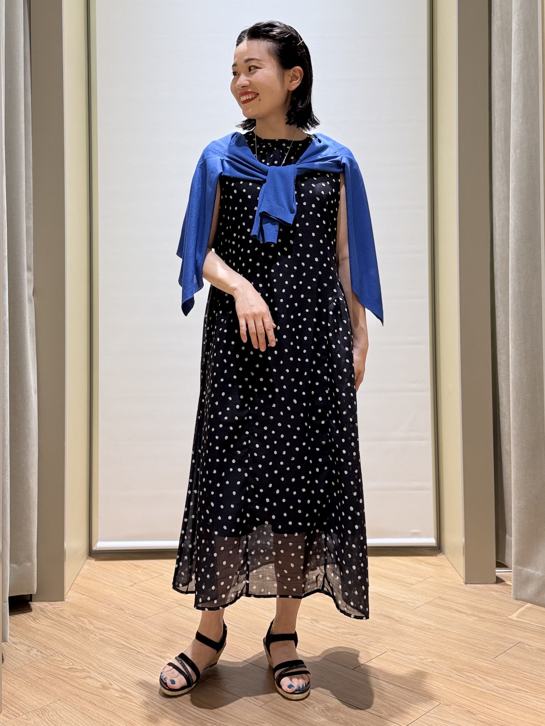 あんりさんの「grove｜高評価！【接触冷感／UVカットetc】ベーシックショートカーディガン」を使ったコーディネート