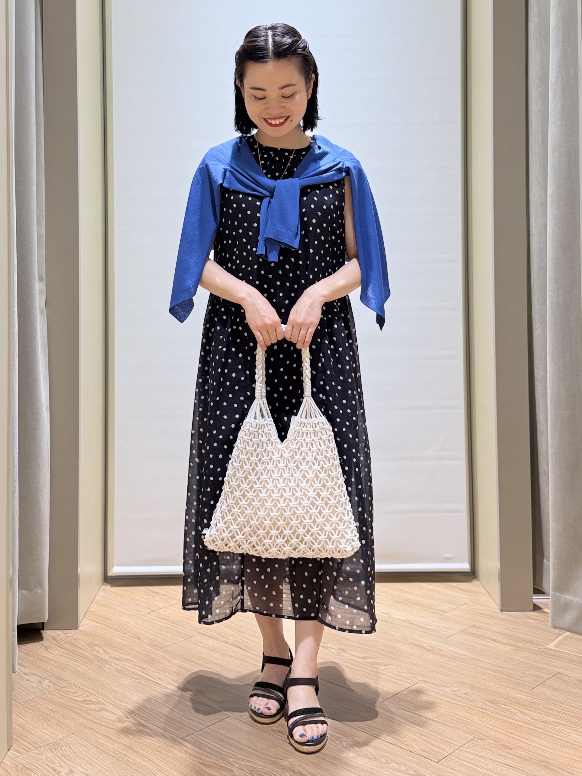 あんりさんの「grove｜高評価！【接触冷感／UVカットetc】ベーシックショートカーディガン」を使ったコーディネート