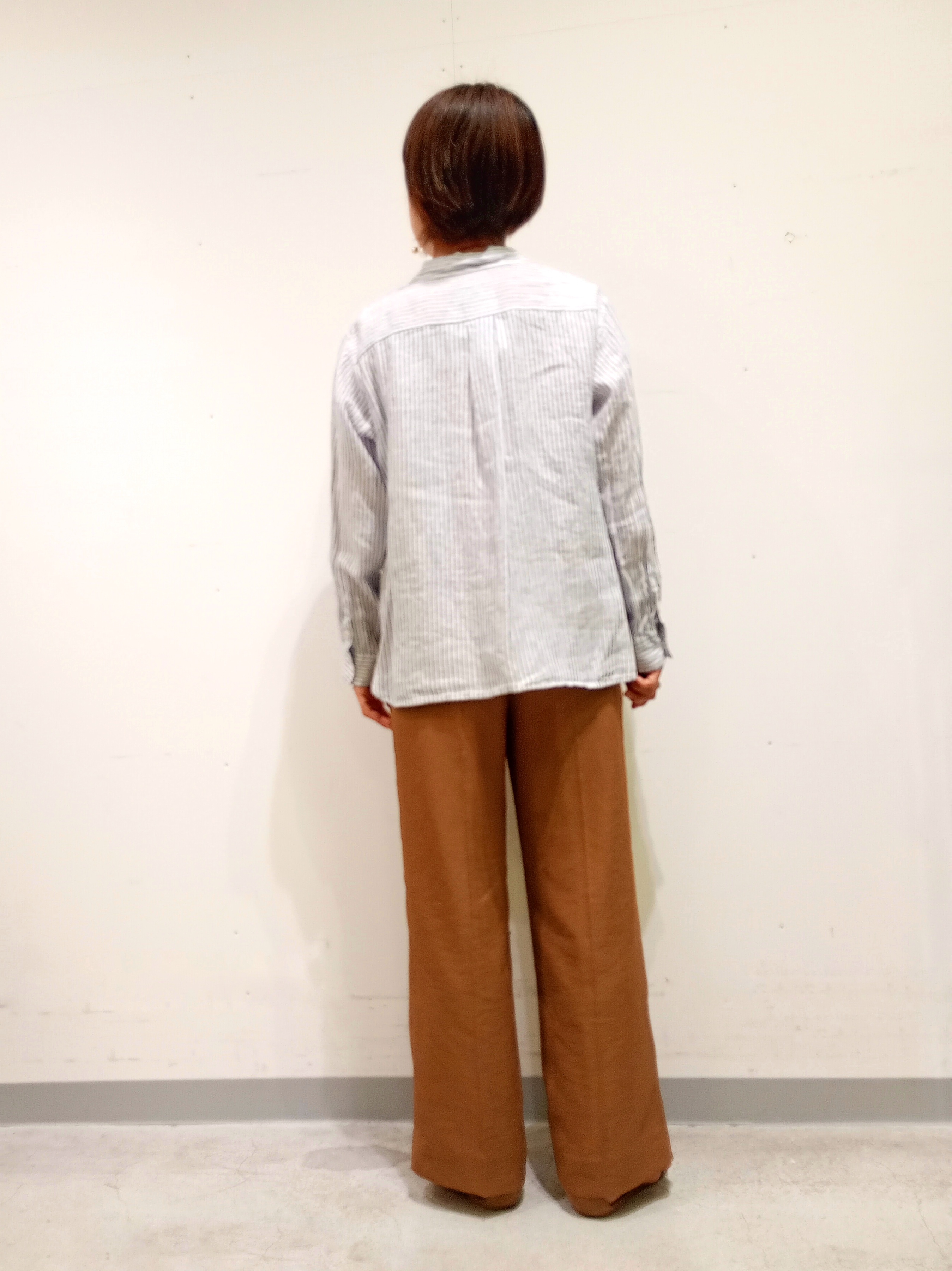 Kさんの「INDIVI｜【接触冷感／2WAY】カシュクールリネンシャツ」を使ったコーディネート