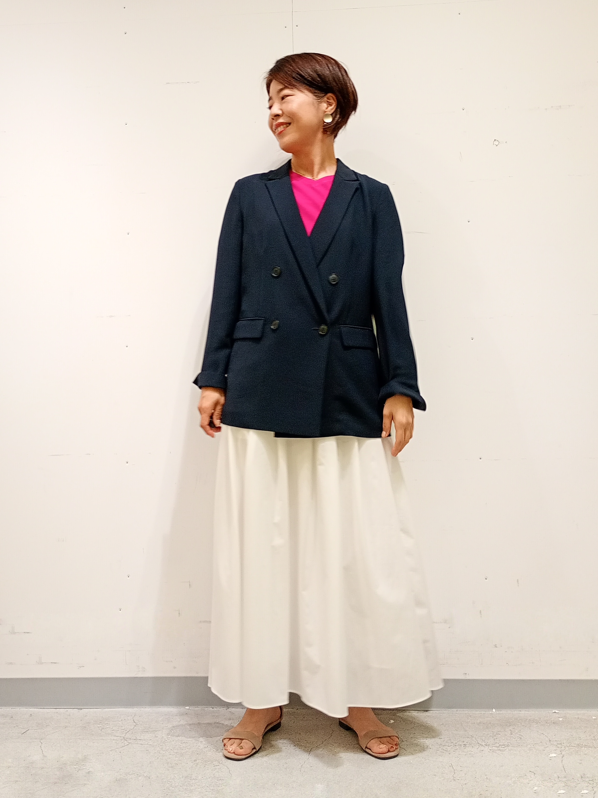 Kさんの「INDIVI｜【洗える／多機能／SETUP可】着る日傘ダブルジャケット」を使ったコーディネート