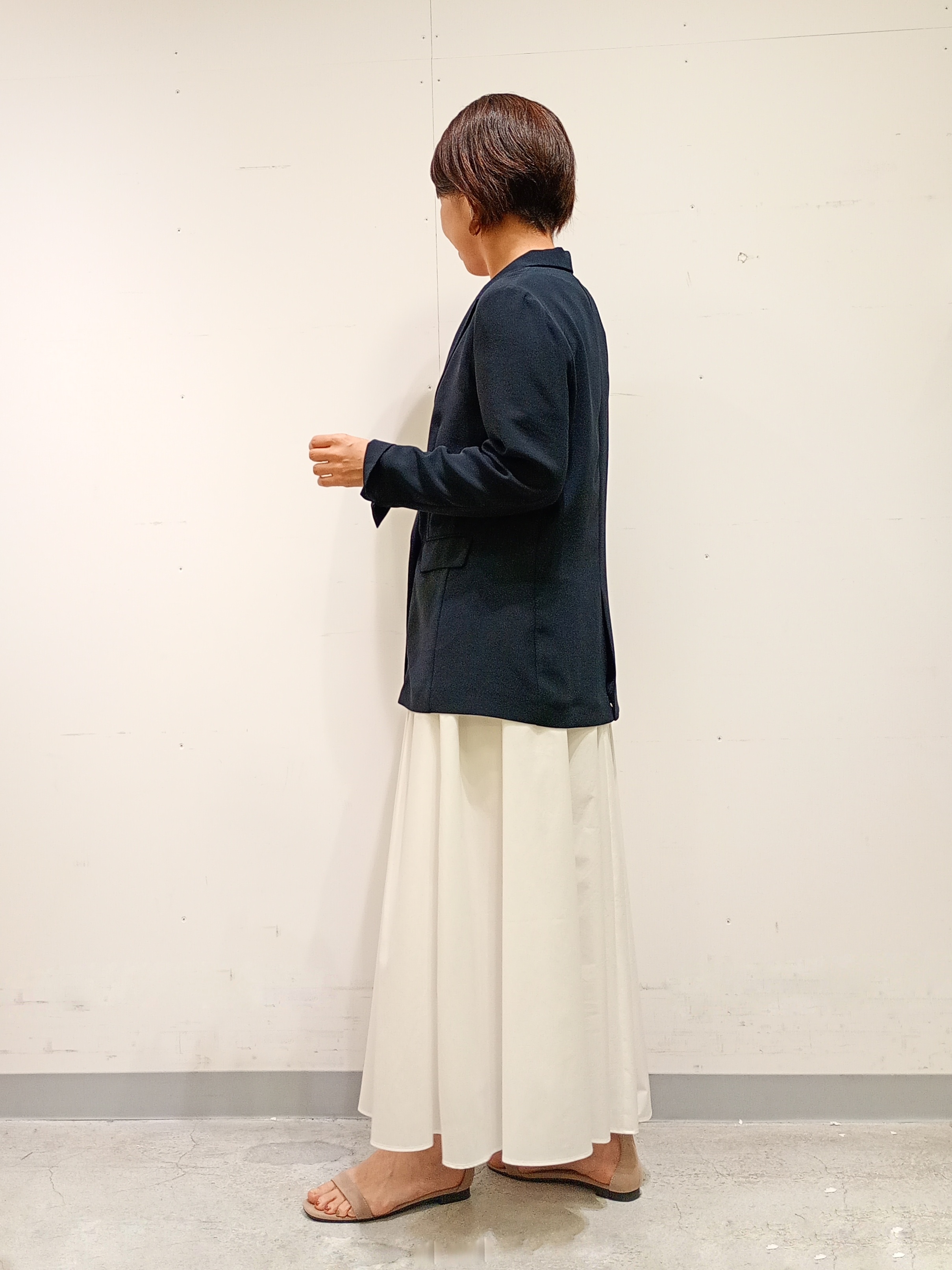 Kさんの「INDIVI｜【洗える／多機能／SETUP可】着る日傘ダブルジャケット」を使ったコーディネート