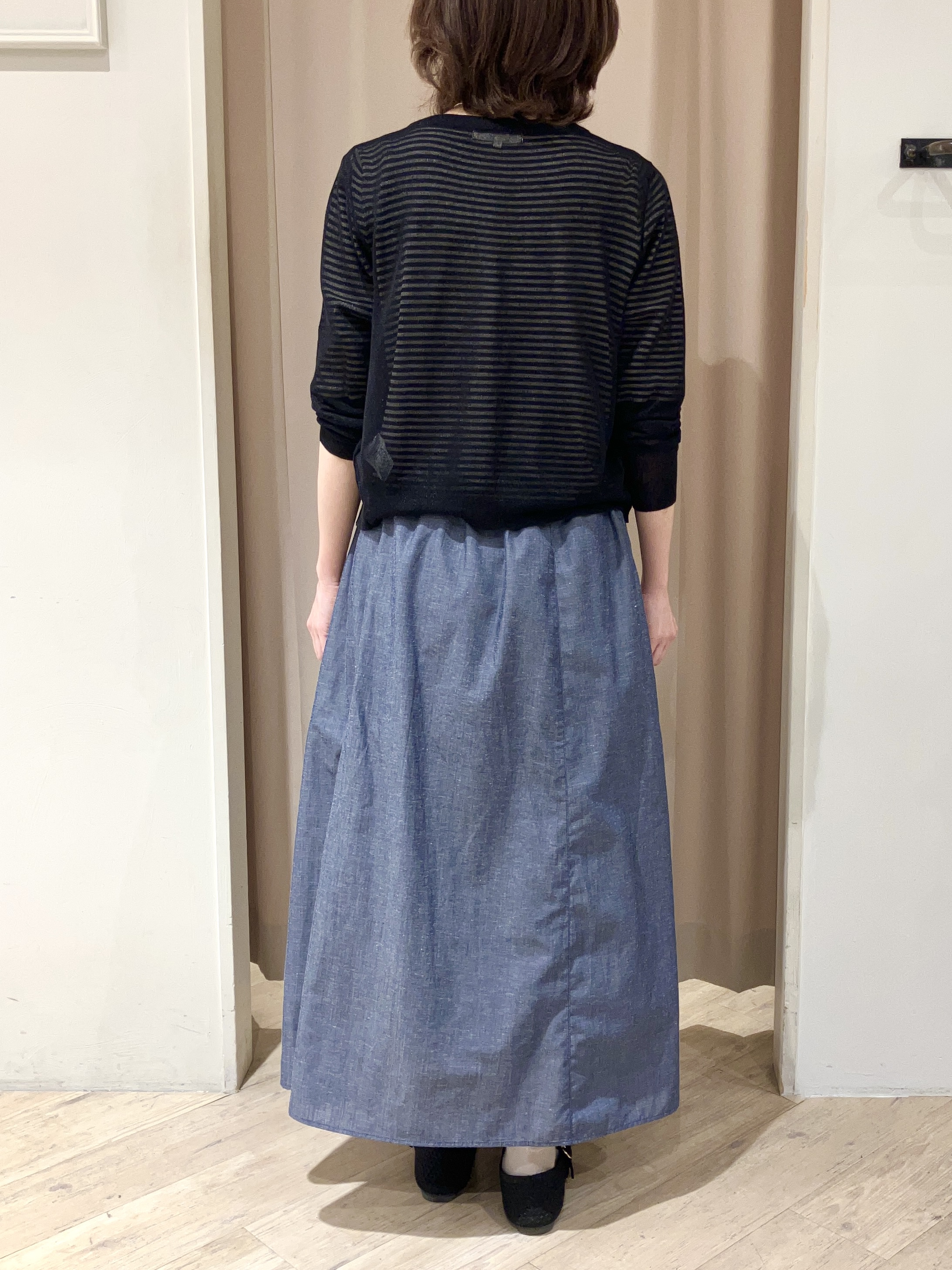 kimiさんの「grove｜高評価！【洗える/名品】大人の透け感、シアーカーディガン」を使ったコーディネート