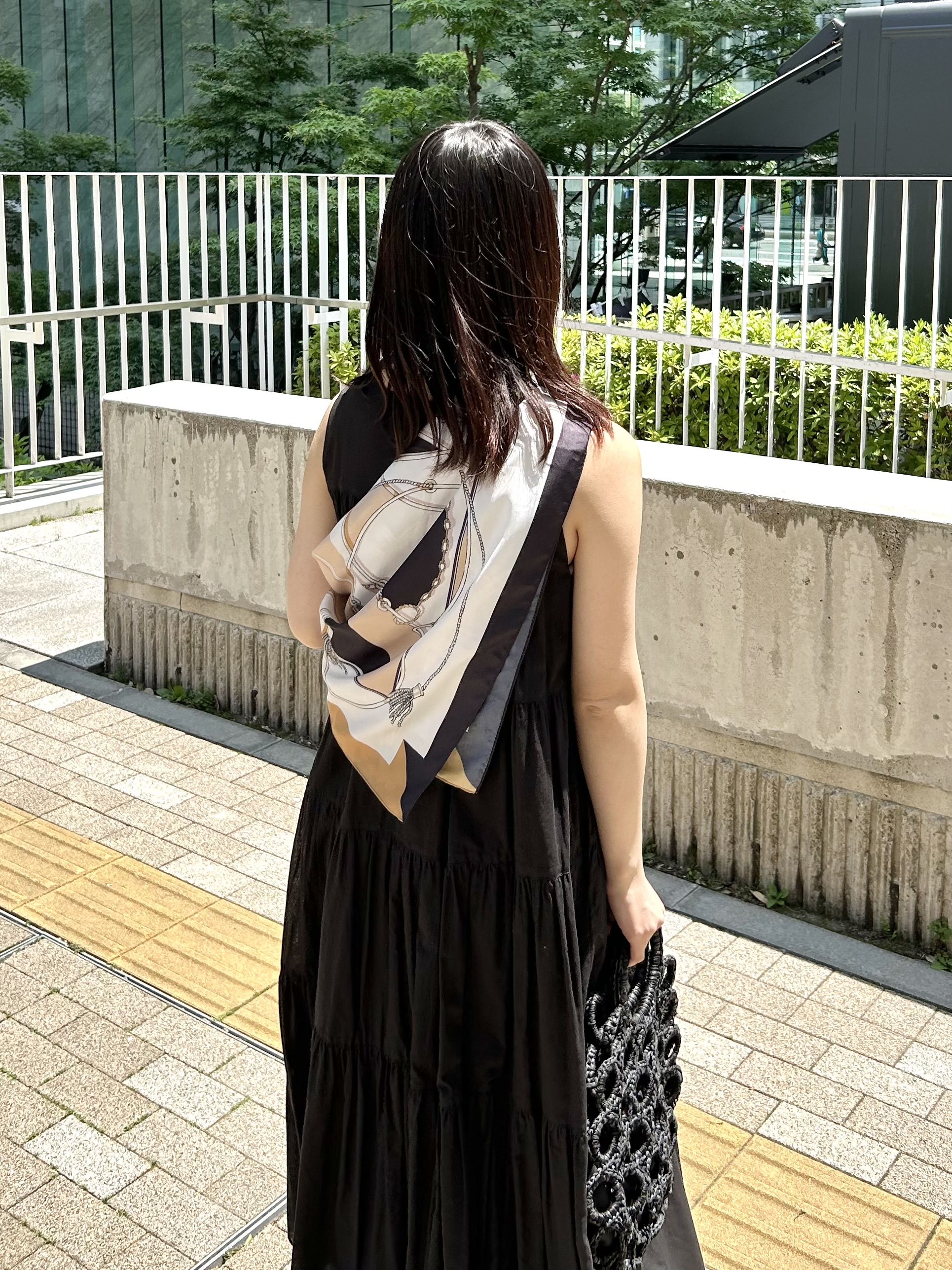RINAさんの「OPAQUE.CLIP｜ティアードサマードレス／オーガニックコットン混【洗濯機OK】」を使ったコーディネート