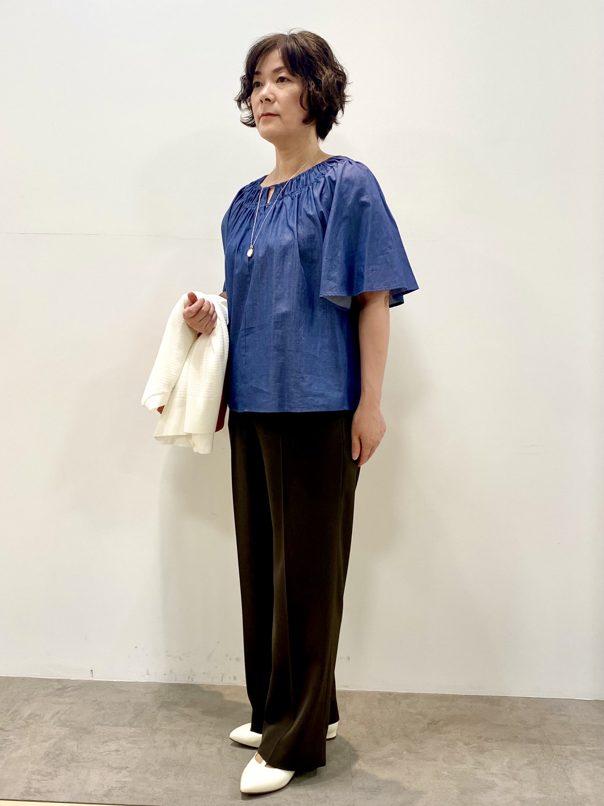 oharaさんの「Reflect｜ネックギャザーデザインブラウス」を使ったコーディネート