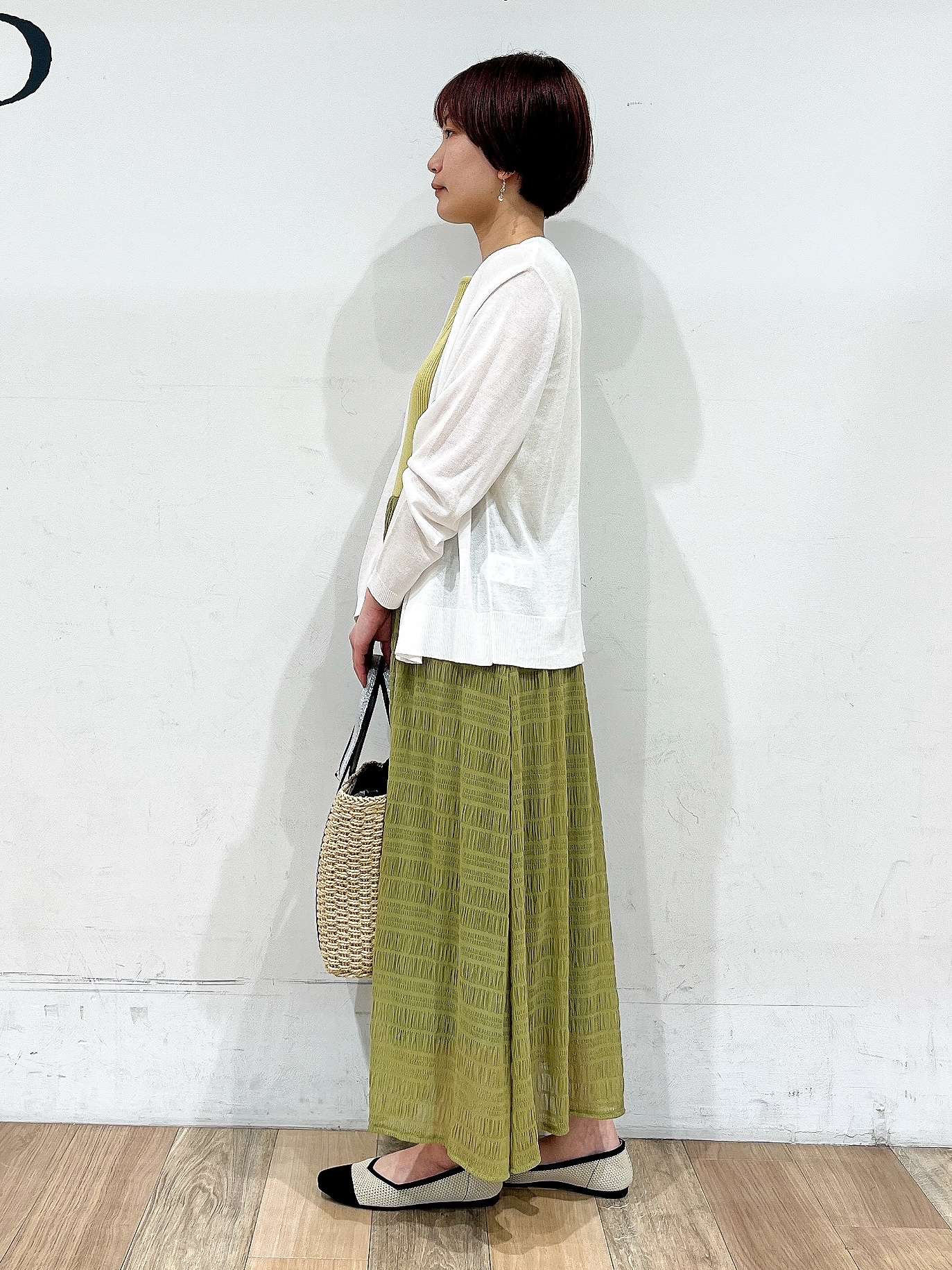 山さんさんの「grove｜高評価！【接触冷感／UVカットetc】ベーシックショートカーディガン」を使ったコーディネート