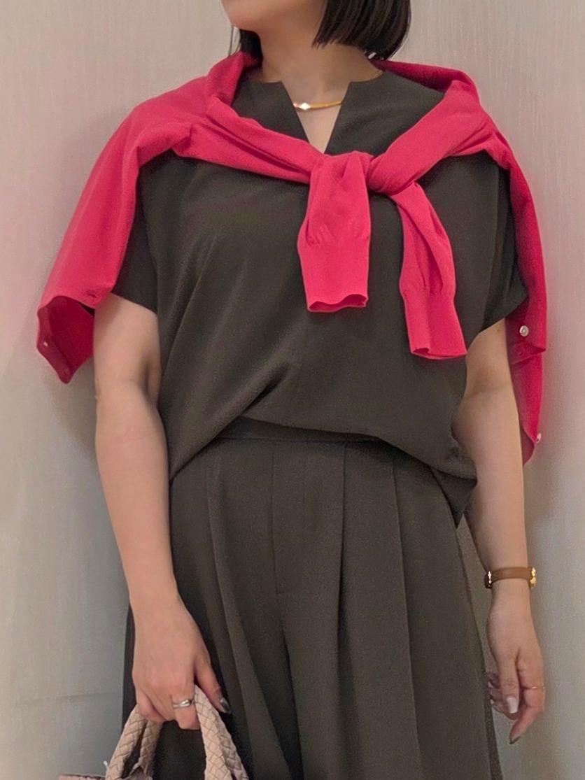 naokoさんの「UNTITLED｜【9色展開/アンサンブル可】コットンクルーネックカーディガン」を使ったコーディネート