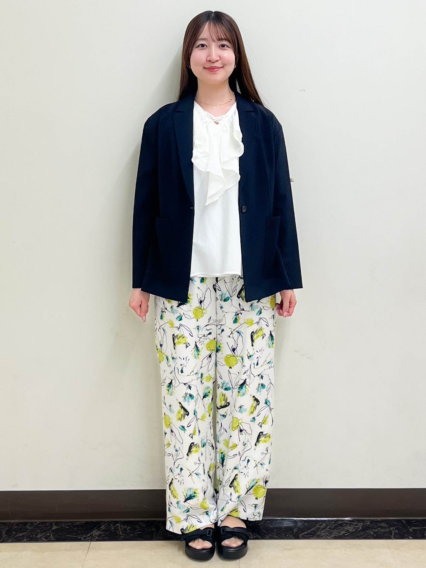 mikikoさんの「Reflect｜【SS-4Lサイズ／接触冷感／シワになりにくい】リラクシーテーラードジャケット」を使ったコーディネート