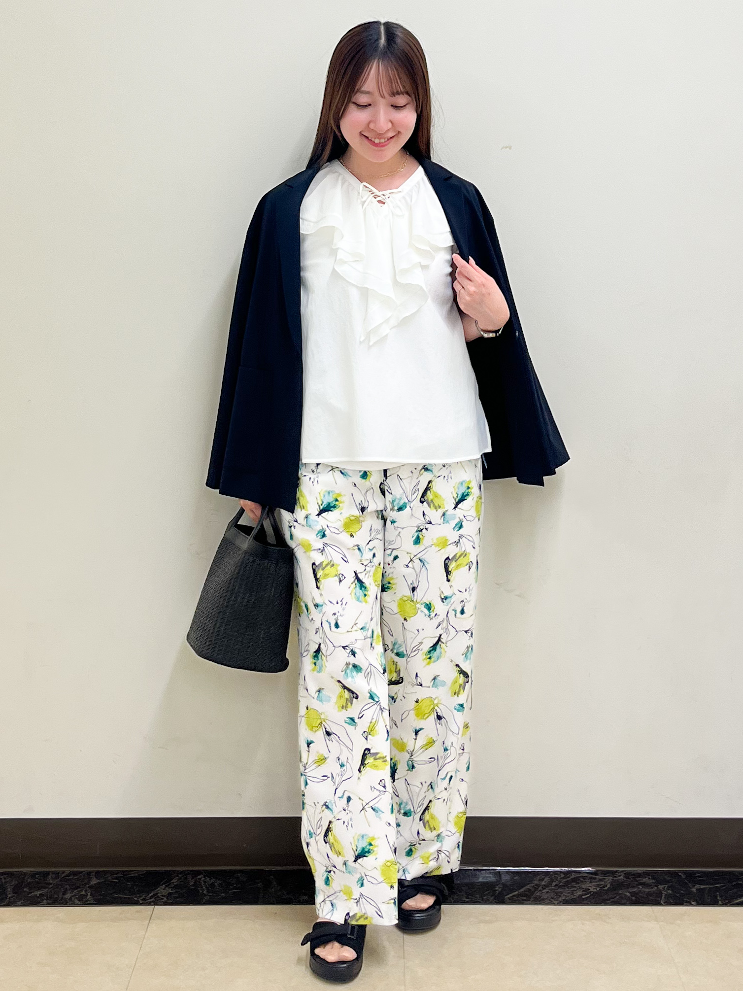 mikikoさんの「Reflect｜【SS-4Lサイズ／接触冷感／シワになりにくい】リラクシーテーラードジャケット」を使ったコーディネート