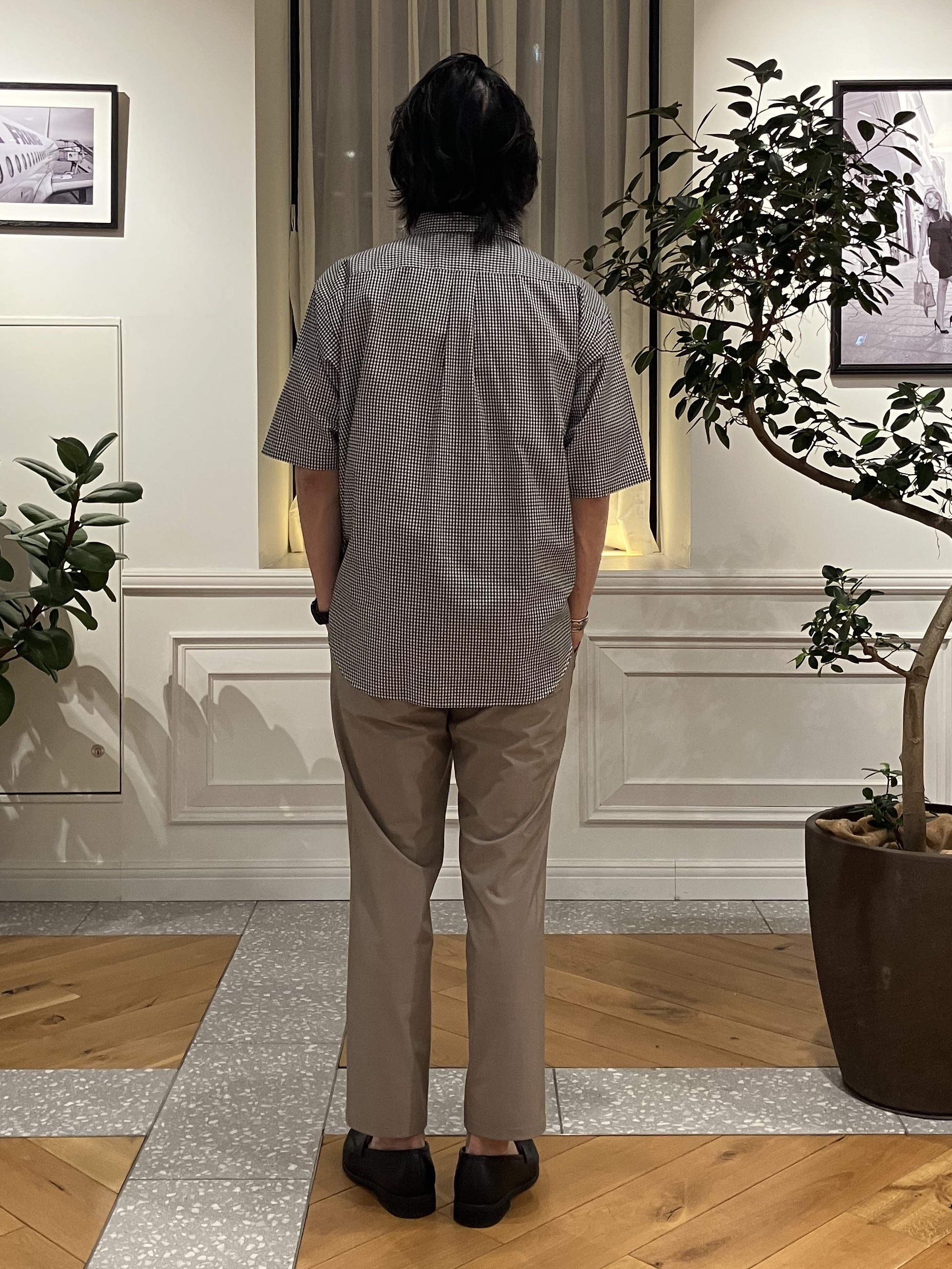 junyaさんの「DRESSTERIOR｜DANTON（ダントン）ドットボタン ボタンダウンシャツ ショートスリーブ」を使ったコーディネート