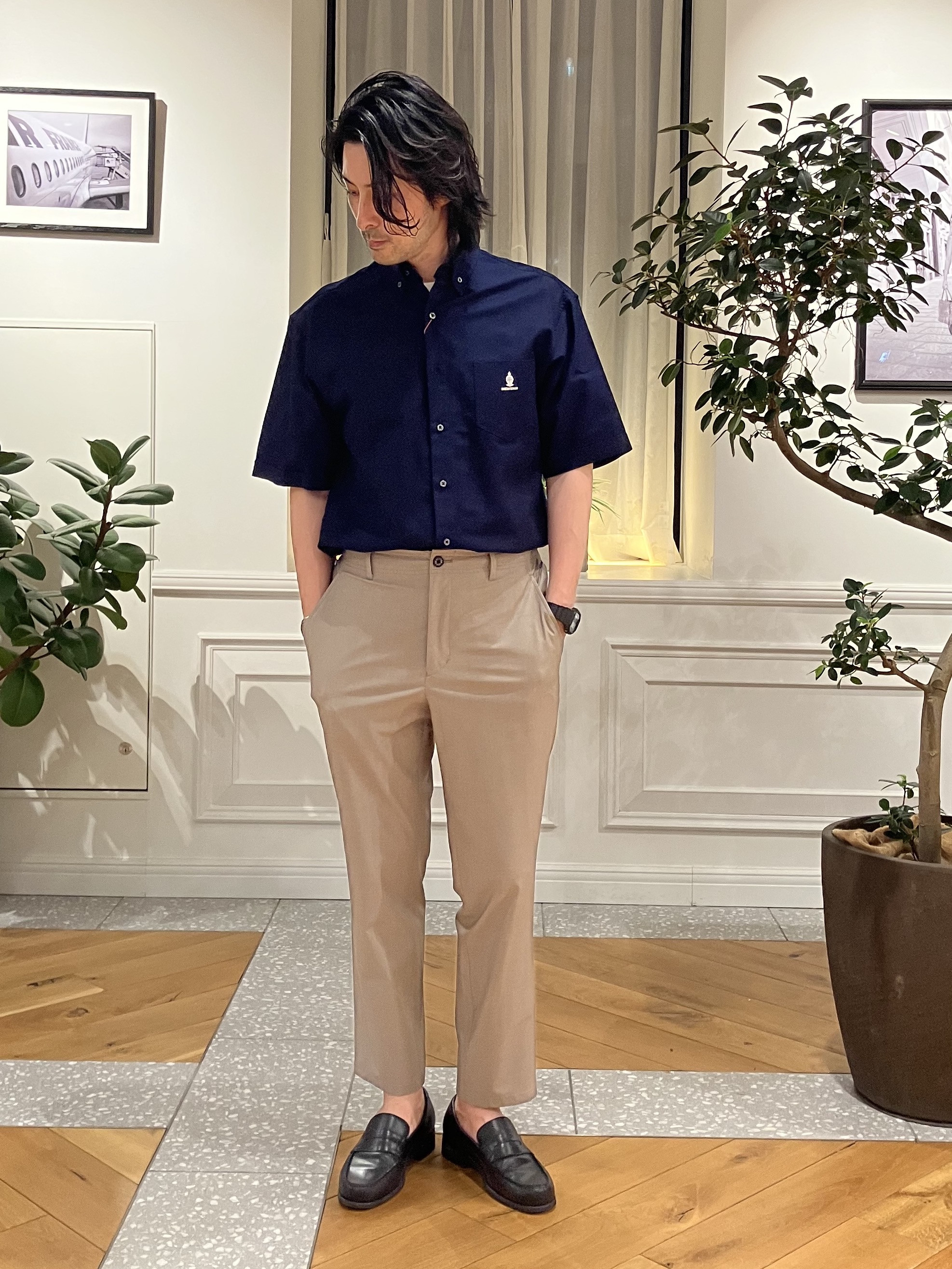 junyaさんの「DRESSTERIOR｜ナイトエンブロイ オックスシャツ」を使ったコーディネート