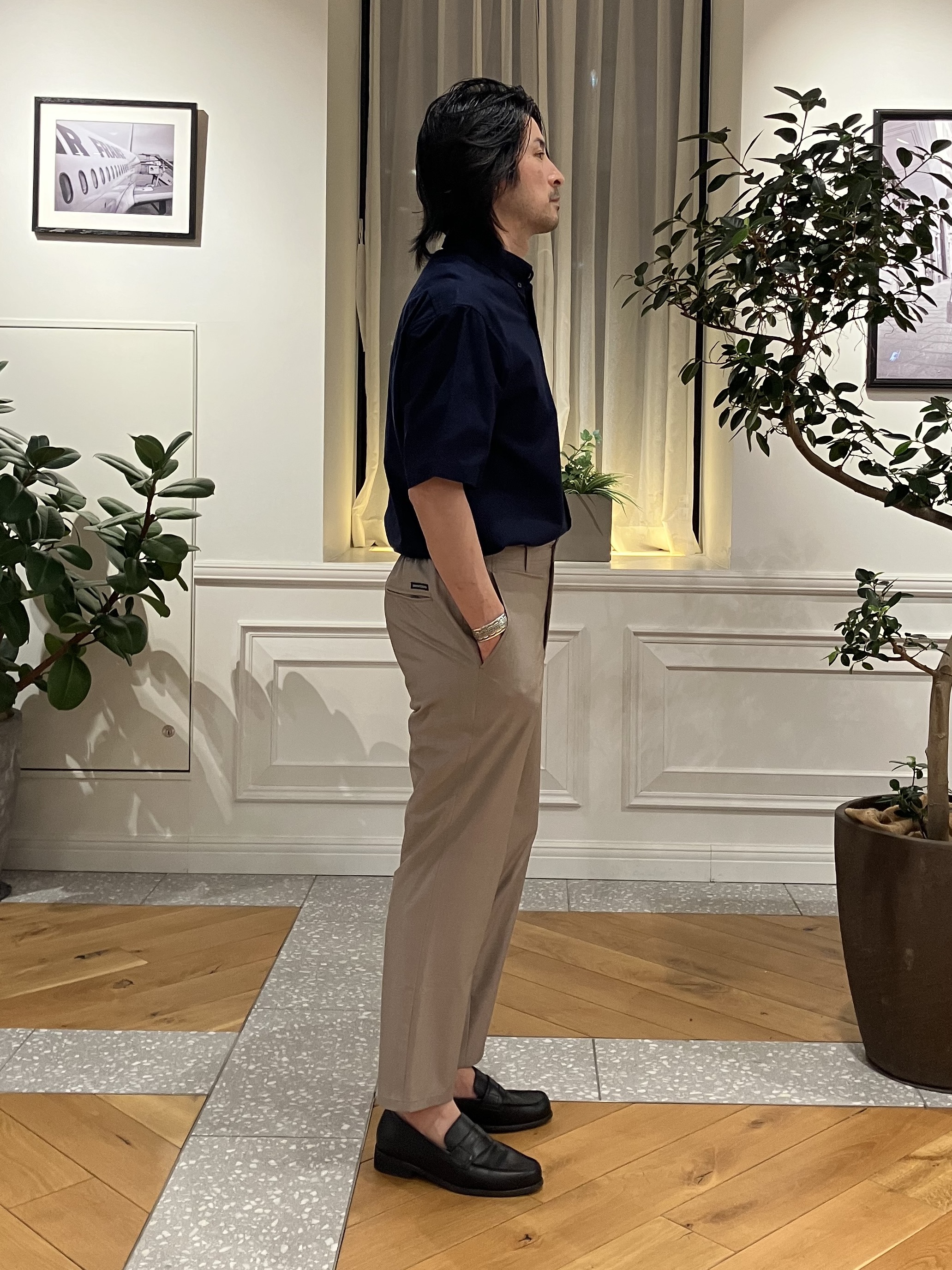 junyaさんの「DRESSTERIOR｜ナイトエンブロイ オックスシャツ」を使ったコーディネート