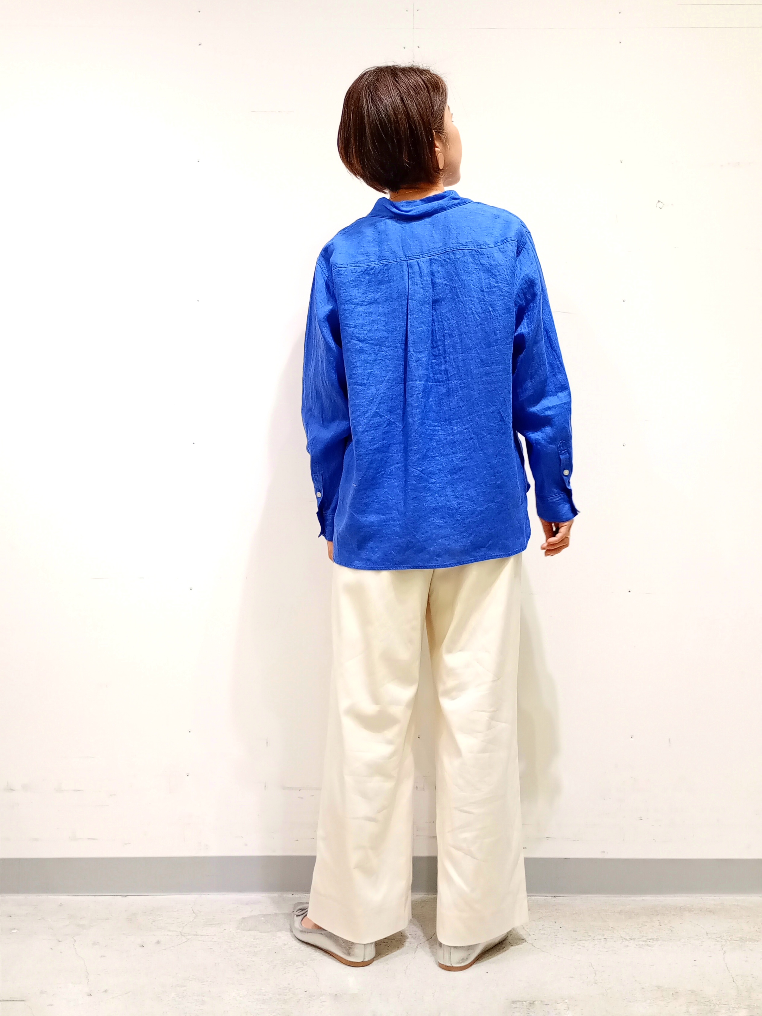 Kさんの「INDIVI｜【洗える／着心地楽ちん】ブラウス風ストライプカットソートップス」を使ったコーディネート