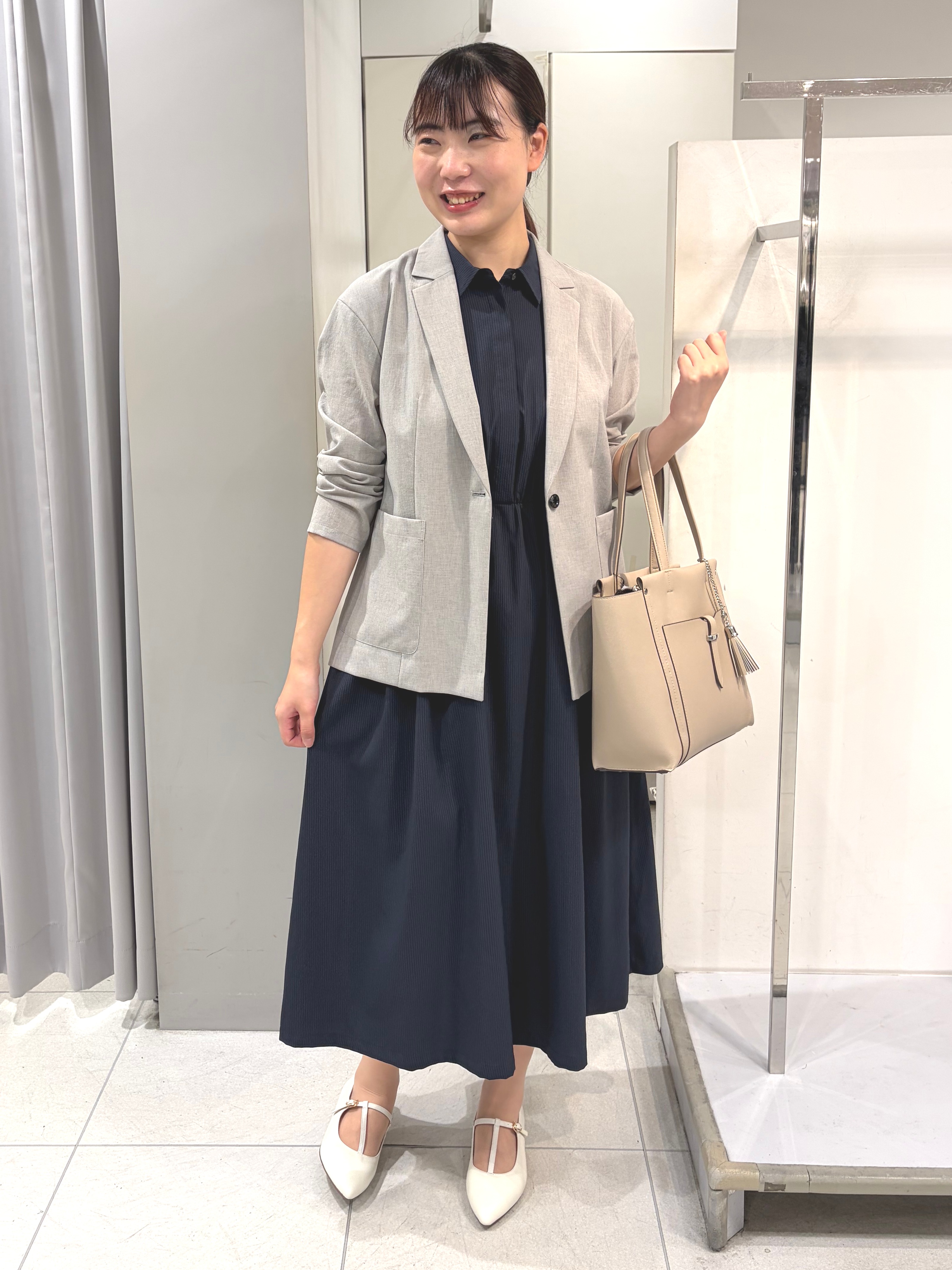 AZUSAさんの「Reflect｜【SS-4Lサイズ／接触冷感／シワになりにくい】リラクシーテーラードジャケット」を使ったコーディネート