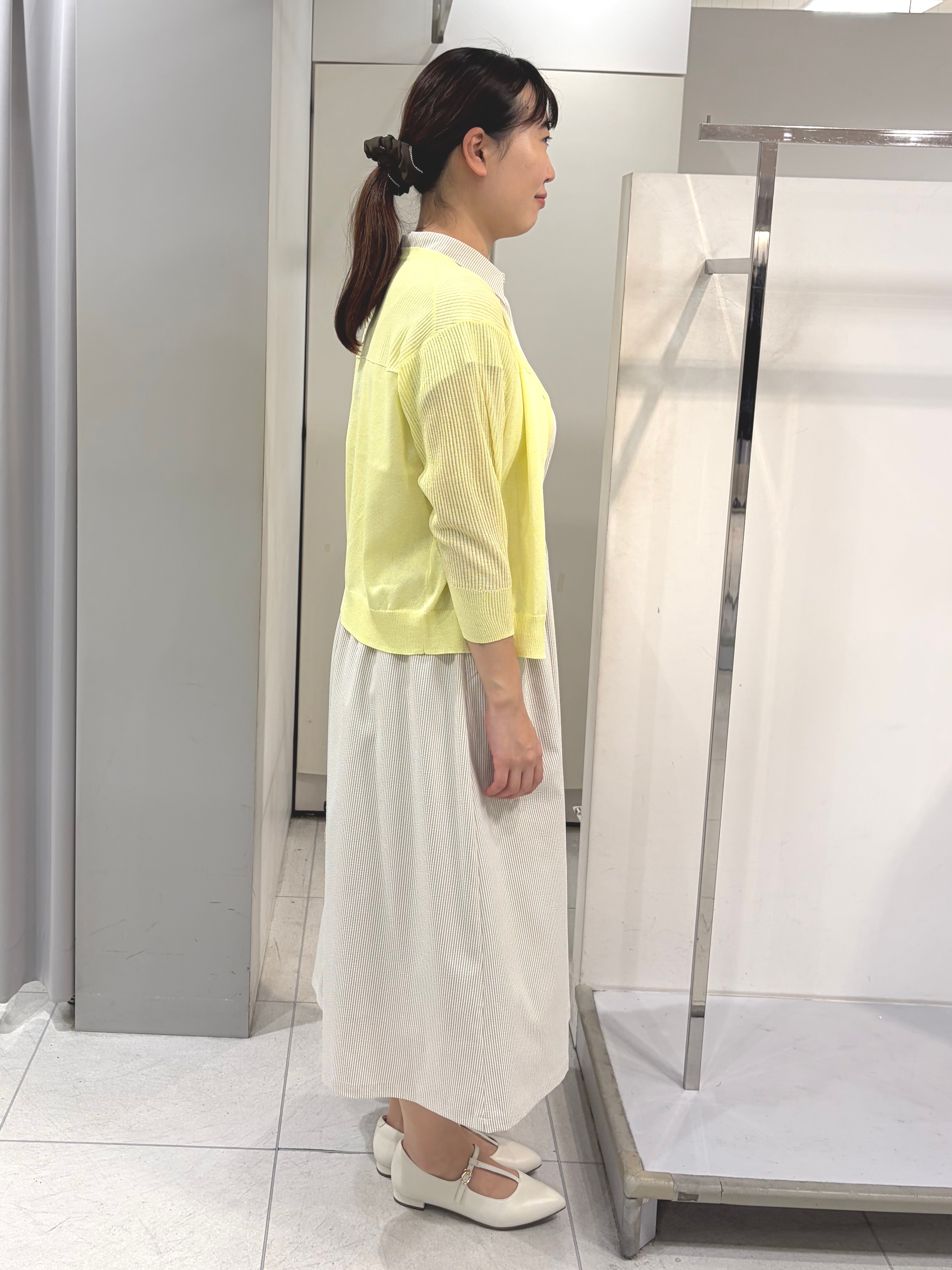 AZUSAさんの「Reflect｜Vネックニットカーディガン」を使ったコーディネート