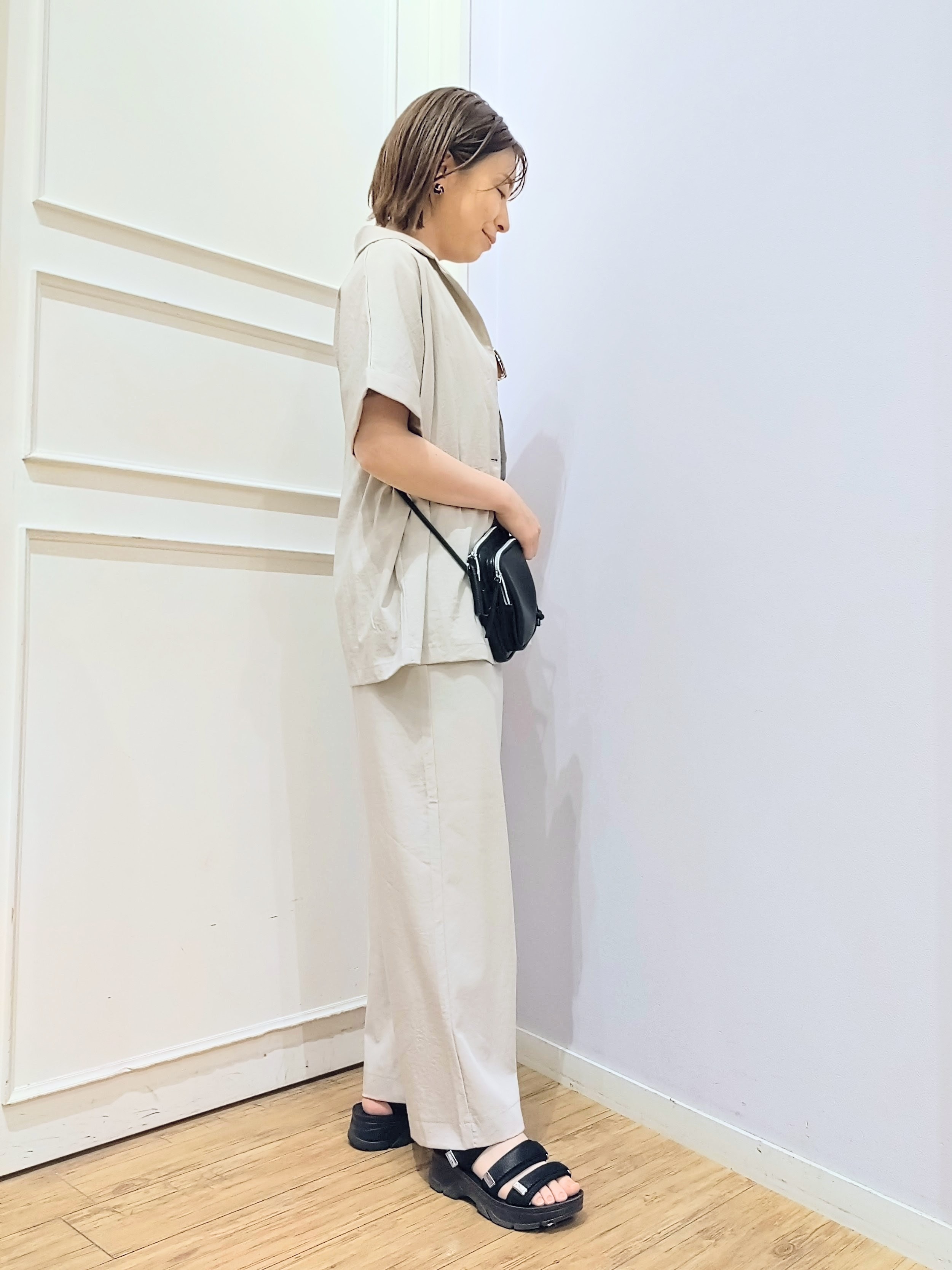 miomioさんの「SHOO･LA･RUE｜【高レビュー/洗濯機可/セットアップ可】軽凛(かろりん) ひんやり半袖ジャケット」を使ったコーディネート