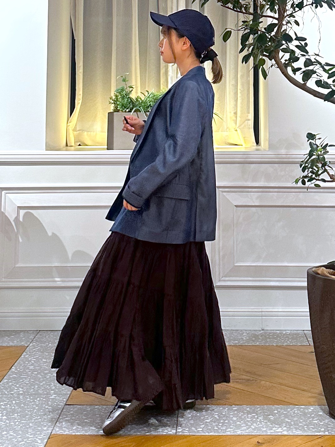 なべこさんの「DRESSTERIOR｜【otonaMUSE5月号掲載/セットアップ可】テンセルデニムダブルジャケット」を使ったコーディネート