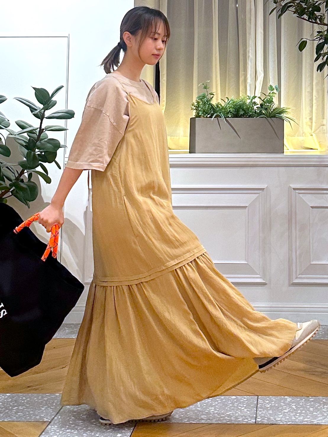 なべこさんの「DRESSTERIOR｜J．J．Mercer （ジェイジェイマーサー）【別注】プリントTシャツ」を使ったコーディネート