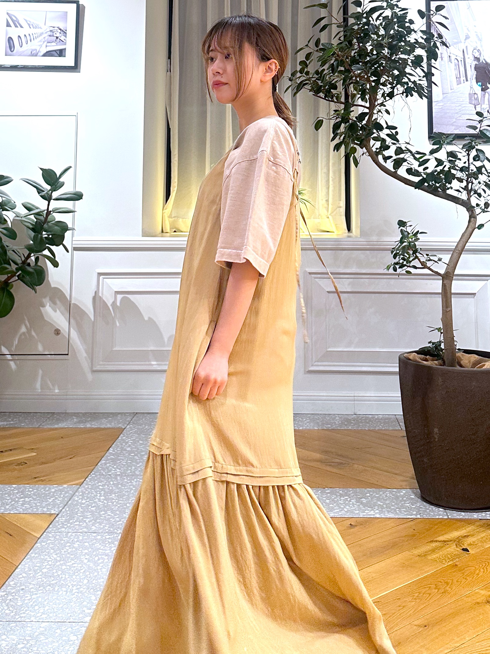なべこさんの「DRESSTERIOR｜J．J．Mercer （ジェイジェイマーサー）【別注】プリントTシャツ」を使ったコーディネート