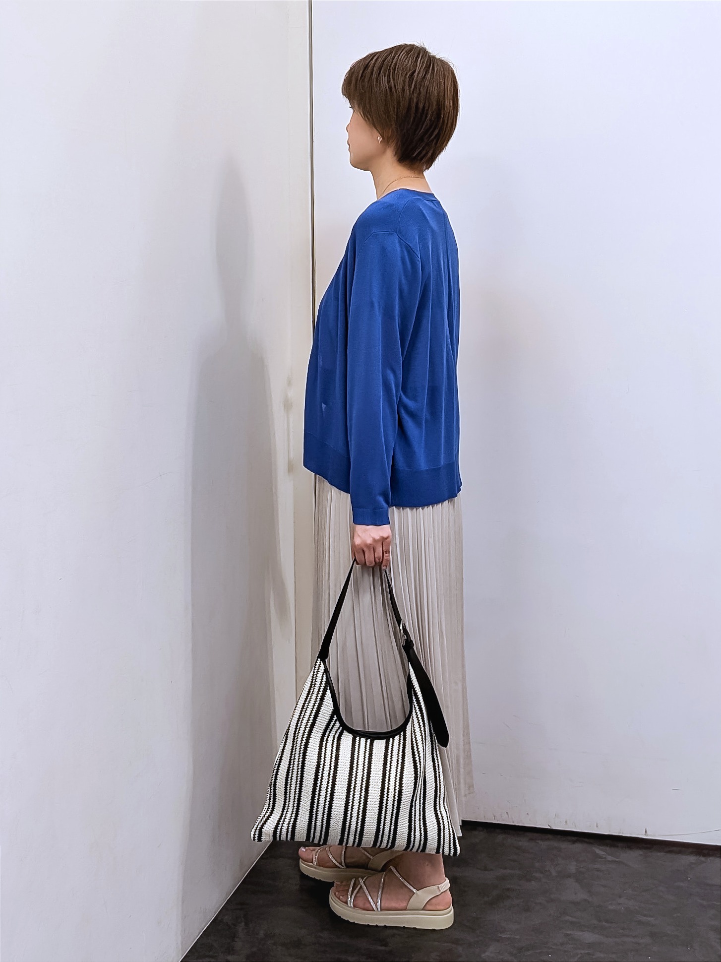 やまちゃんさんの「grove｜高評価！【接触冷感／UVカットetc】ベーシックショートカーディガン」を使ったコーディネート