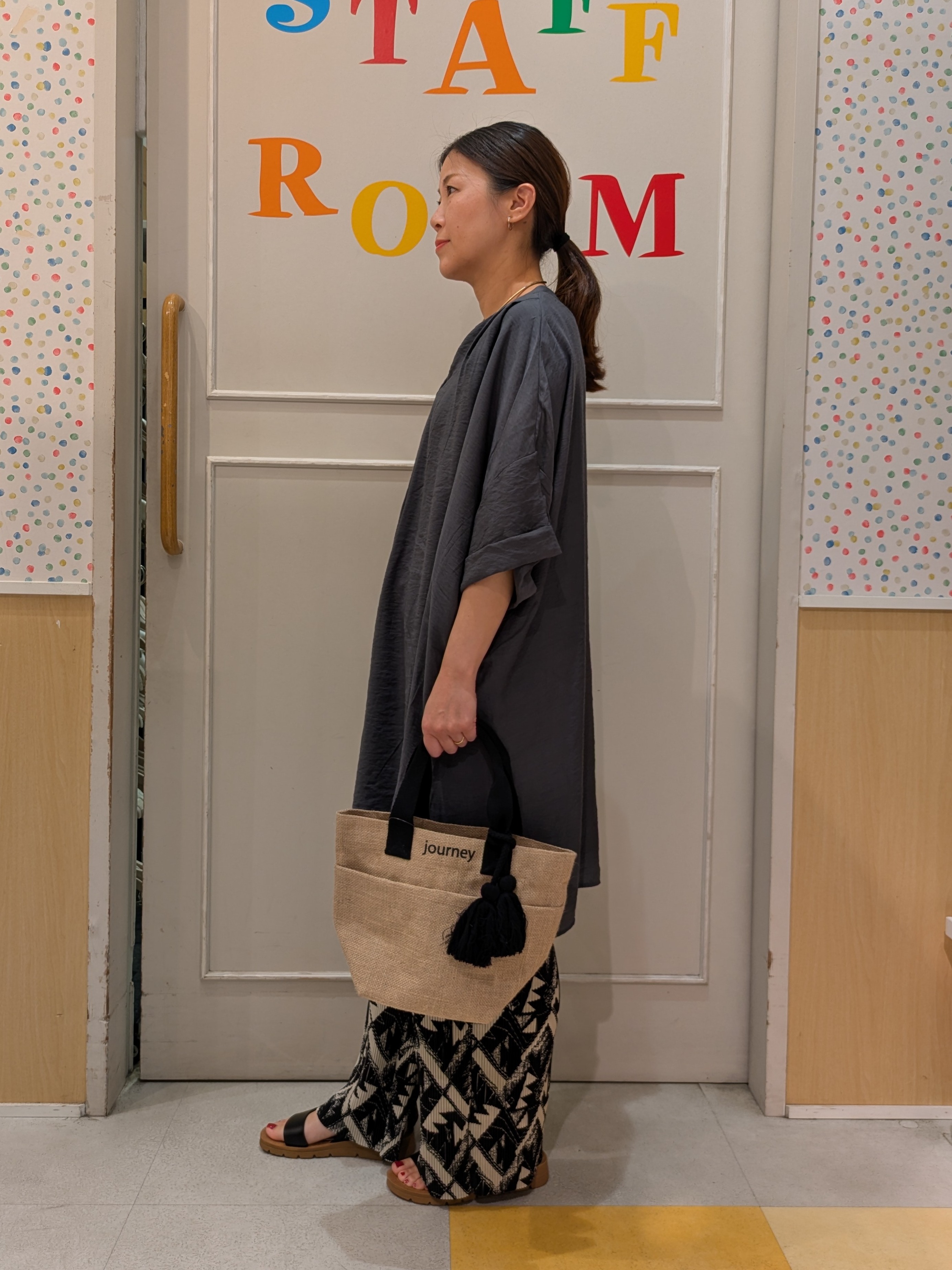 𝐂𝐡𝐢𝐢 &hearts;(ちー)さんの「SHOO･LA･RUE｜【ひんやり/S-LL/洗濯機可】体型カバー叶える 大人のゆるドルマンチュニック」を使ったコーディネート