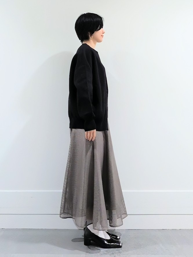ミズタさんの「UNTITLED｜【軽羽織り/セットアップ可】ジップアップニットカーディガン」を使ったコーディネート