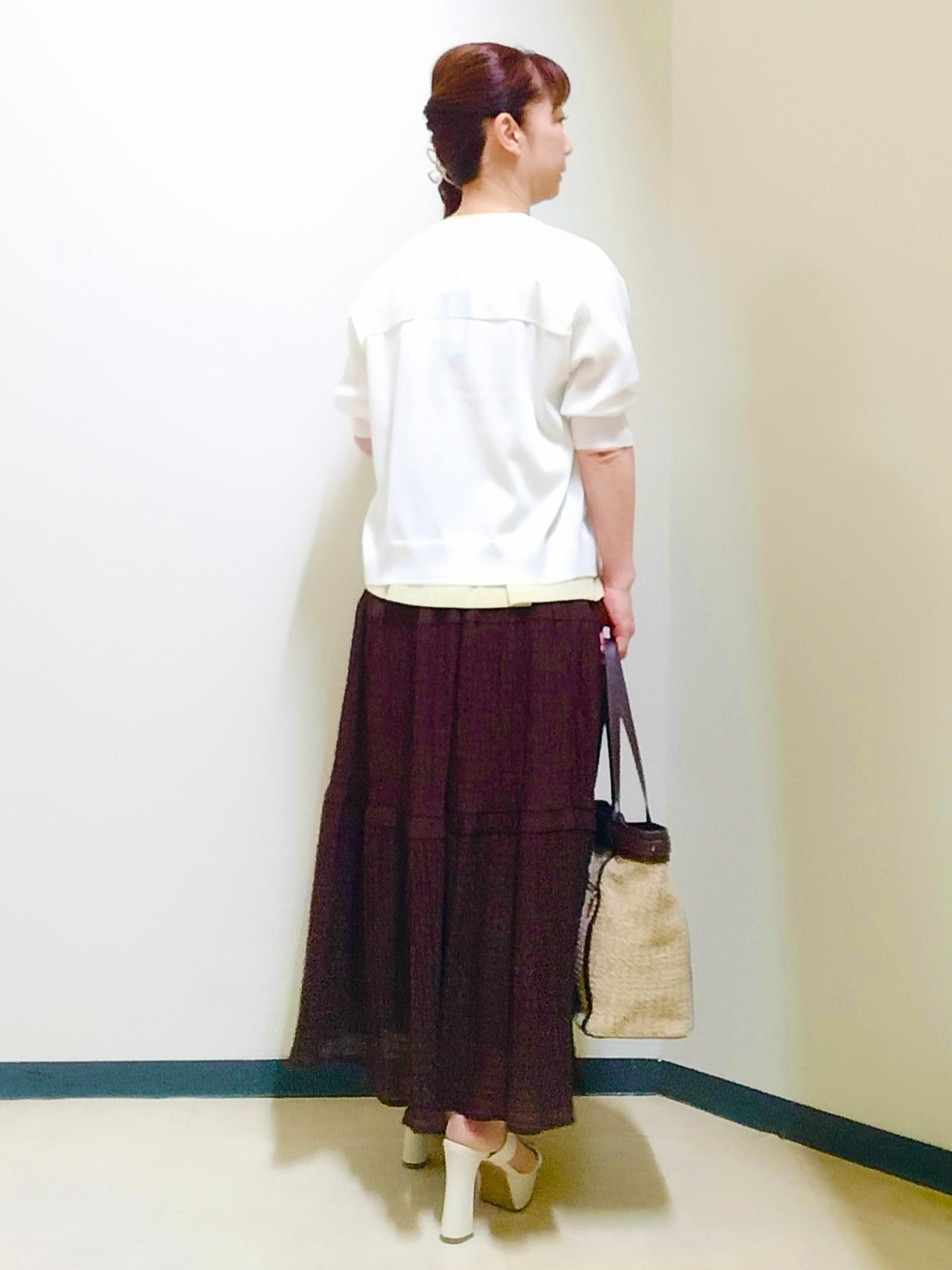 花さんの「Reflect｜Vネックニットカーディガン」を使ったコーディネート