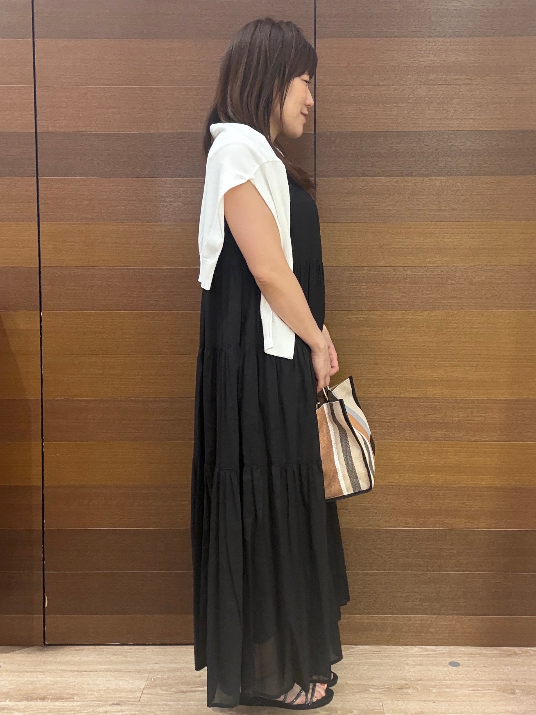 maichiさんの「OPAQUE.CLIP｜【UV／接触冷感】Vネックリラクシーニットカーディガン《洗濯機OK／抗ピル》」を使ったコーディネート