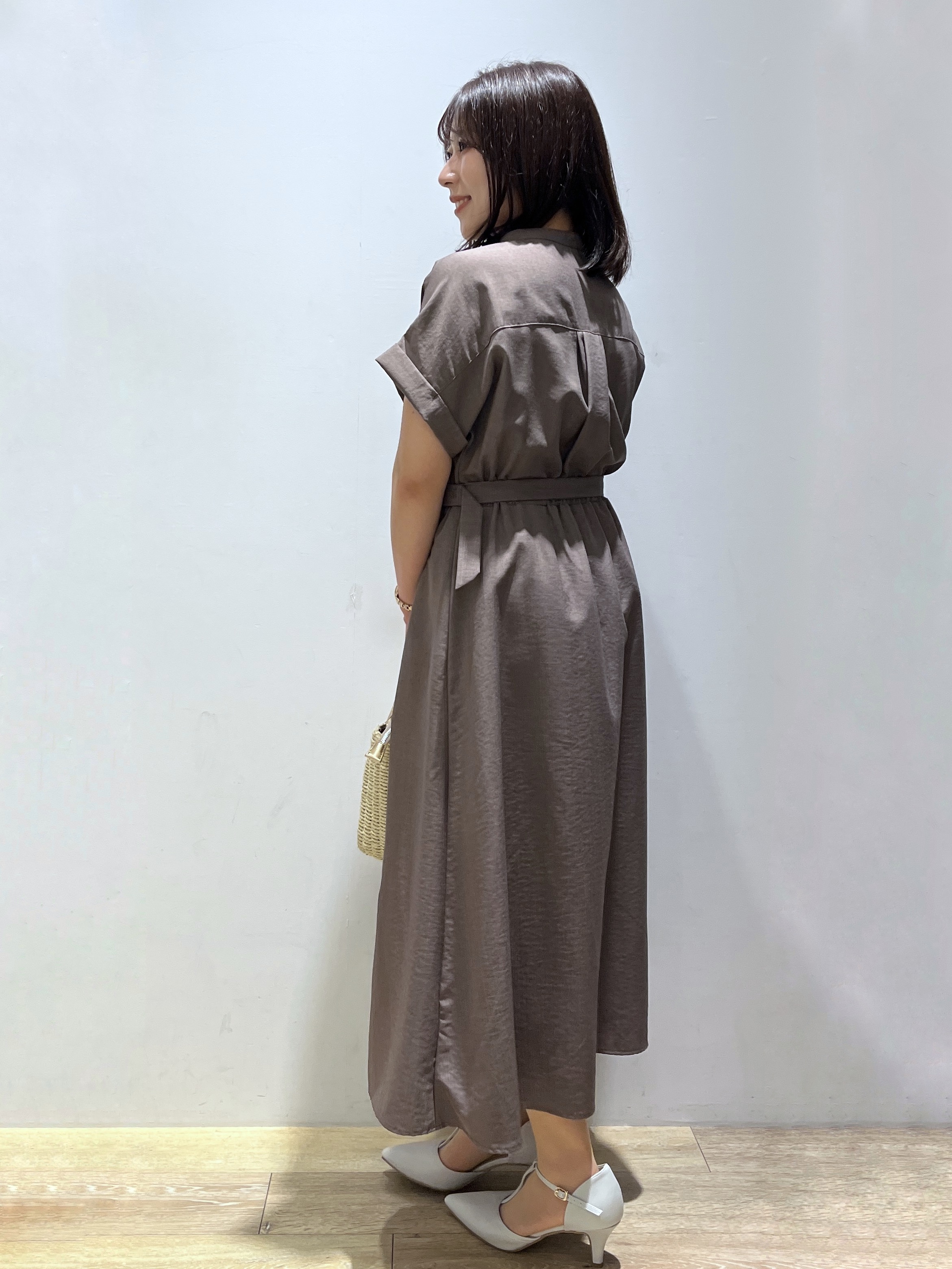 さやかさんの「index｜ダブルポケットスキッパーワンピース【防シワ／洗濯機OK】《XS～3L／6col》」を使ったコーディネート