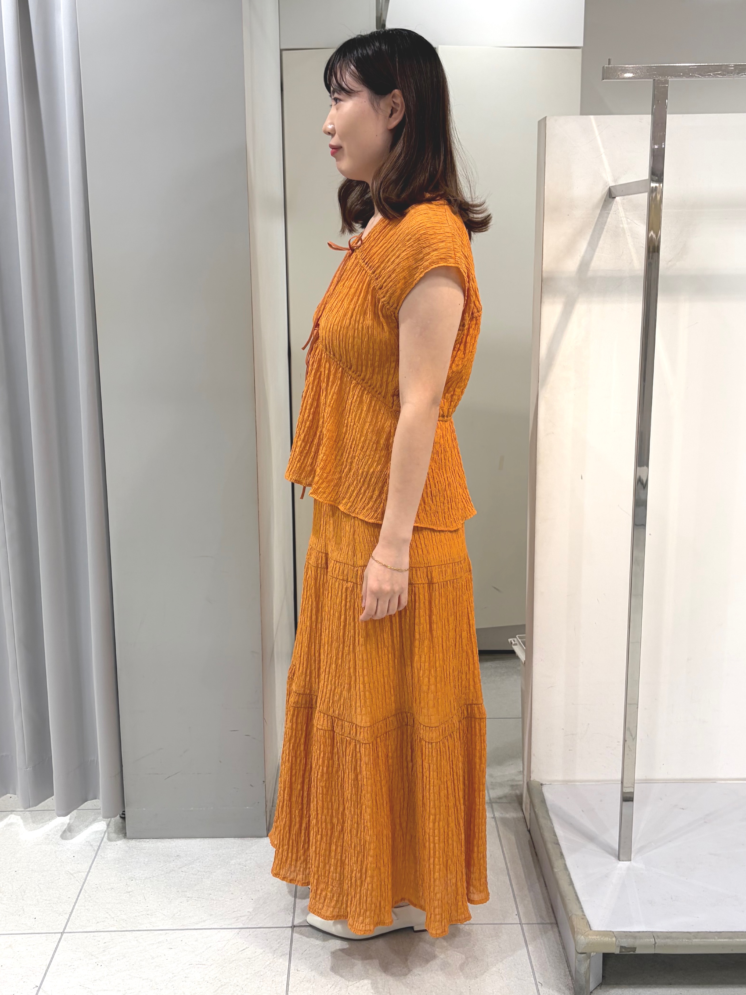 AZUSAさんの「Reflect｜【セットアップ可】ティアードデザインブブラウス」を使ったコーディネート