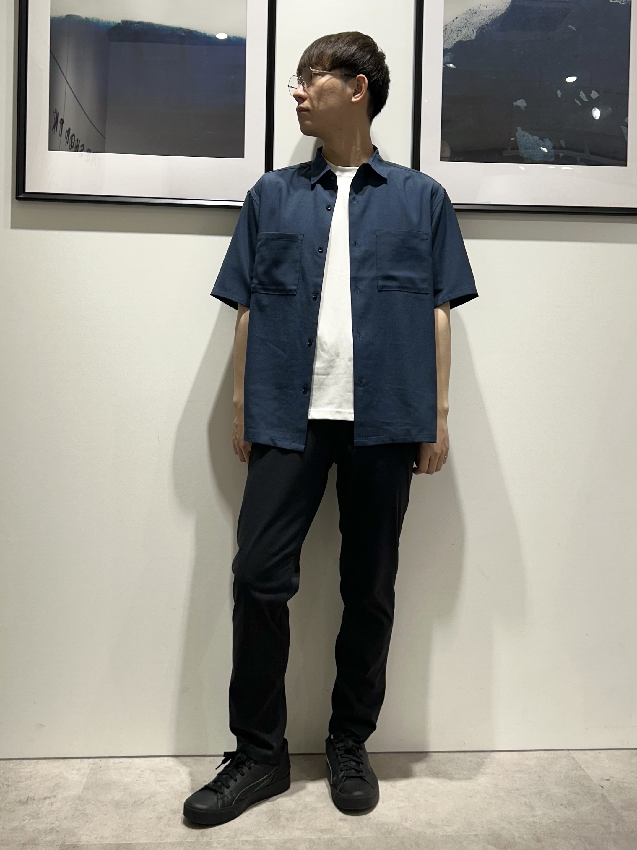 。さんの「THE SHOP TK｜LITE TEX ダブルフラップ半袖シャツ 接触冷感/吸水速乾/UVカット/アンチピリング/イージー」を使ったコーディネート