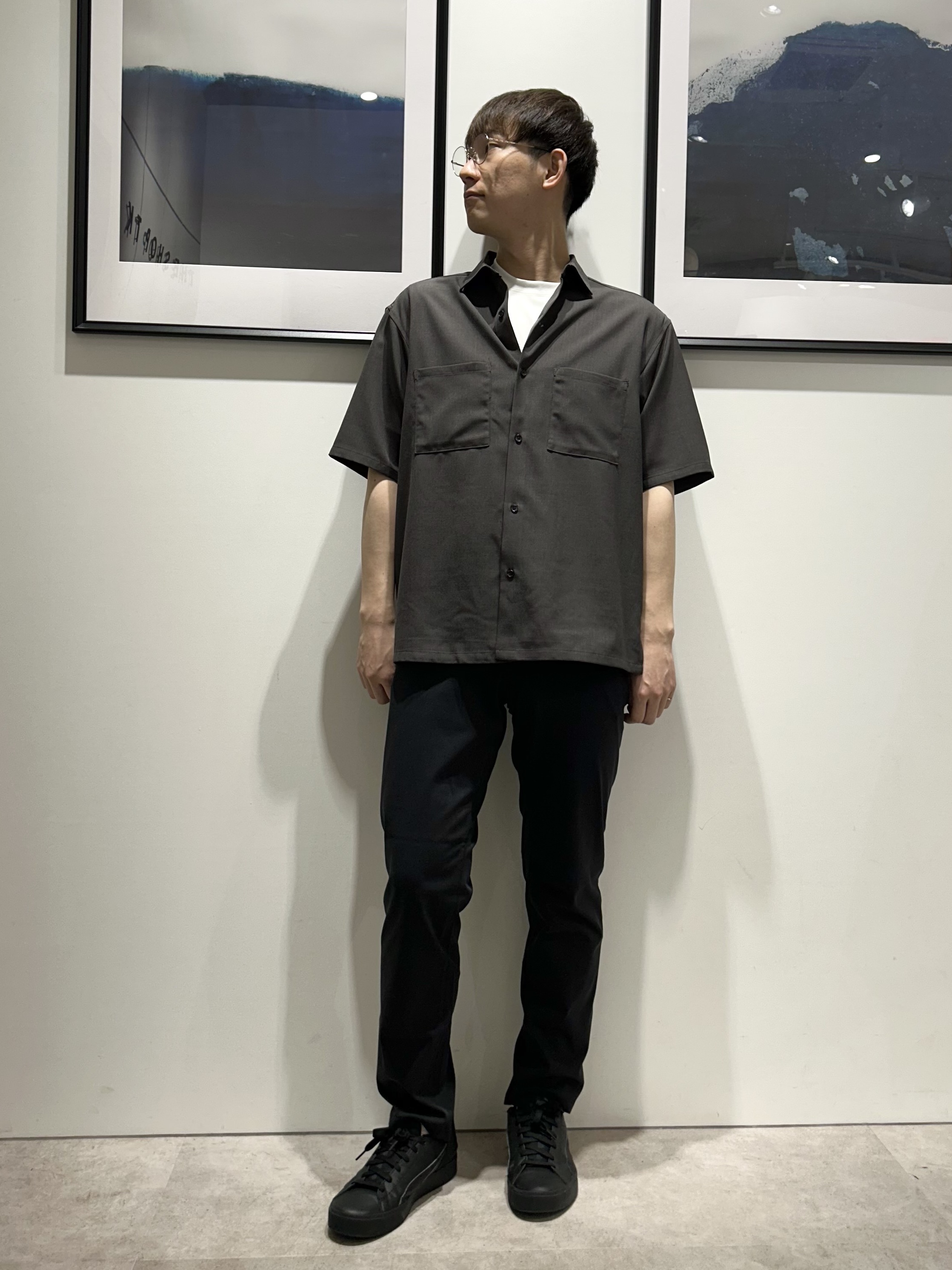 。さんの「THE SHOP TK｜LITE TEX ダブルフラップ半袖シャツ 接触冷感/吸水速乾/UVカット/アンチピリング/イージー」を使ったコーディネート