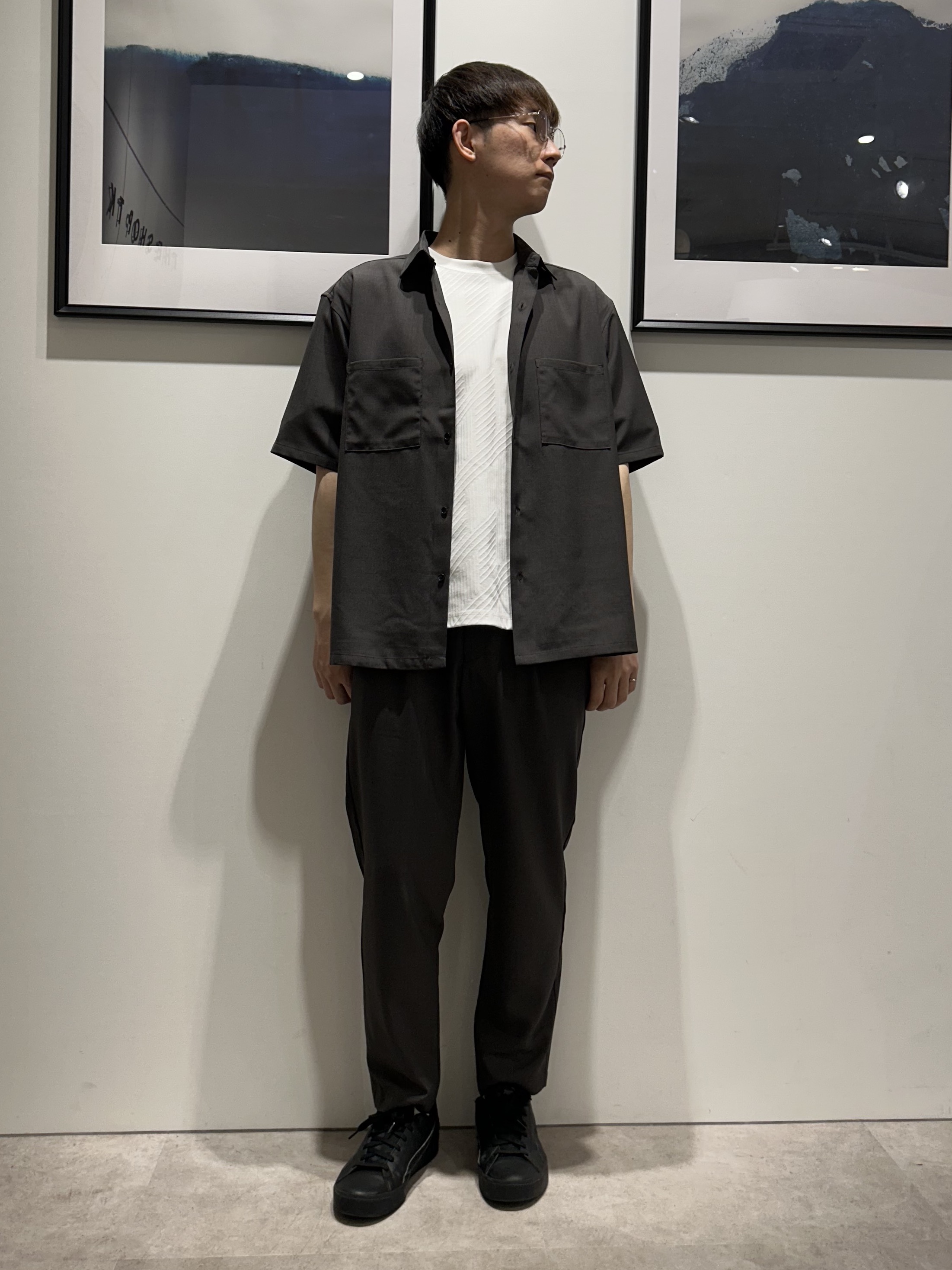 。さんの「THE SHOP TK｜LITE TEX ダブルフラップ半袖シャツ 接触冷感/吸水速乾/UVカット/アンチピリング/イージー」を使ったコーディネート