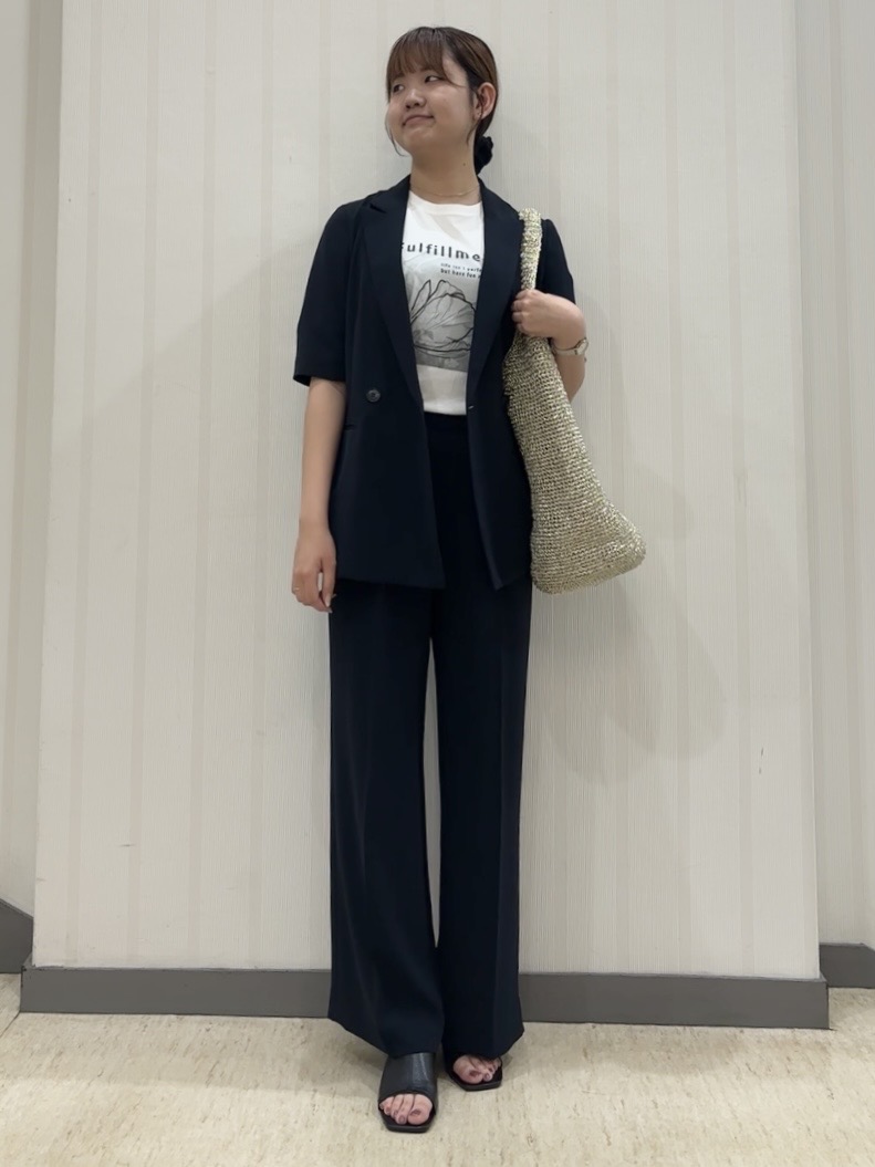 ちひさんの「INDIVI｜【着る日傘】ハーフスリーブダブルジャケット」を使ったコーディネート