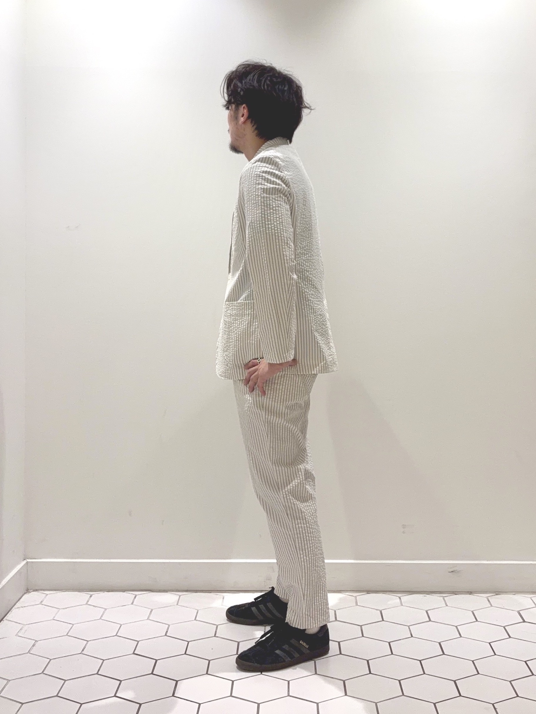 takeruさんの「Dessin｜【セットアップ可/洗える】サッカー素材ジャケット」を使ったコーディネート
