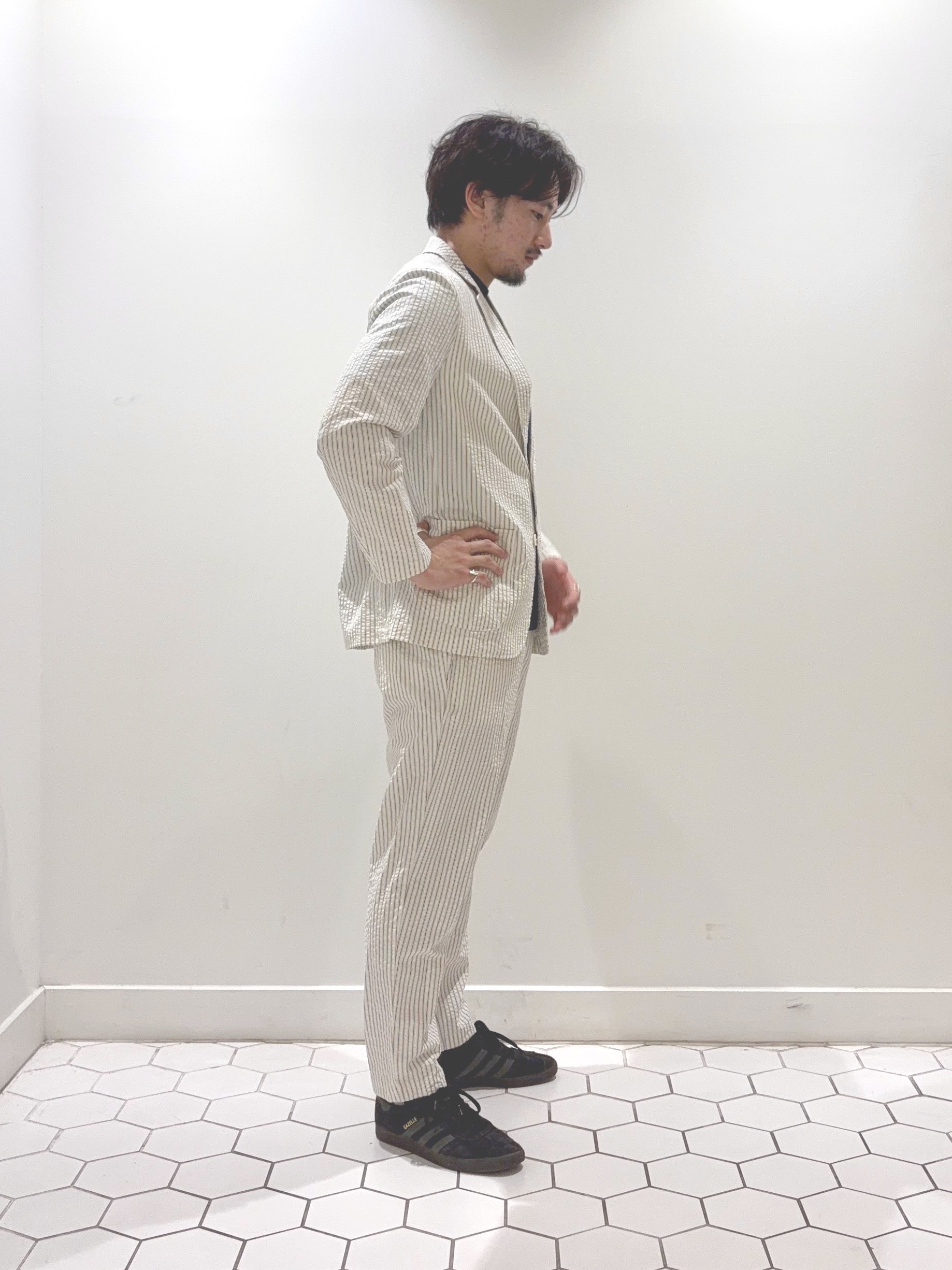 takeruさんの「Dessin｜【セットアップ可/洗える】サッカー素材ジャケット」を使ったコーディネート