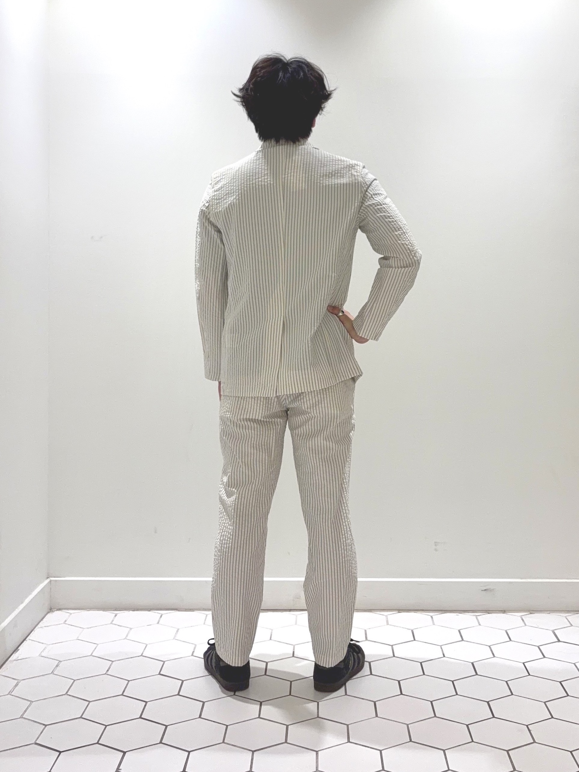 takeruさんの「Dessin｜【セットアップ可/洗える】サッカー素材ジャケット」を使ったコーディネート